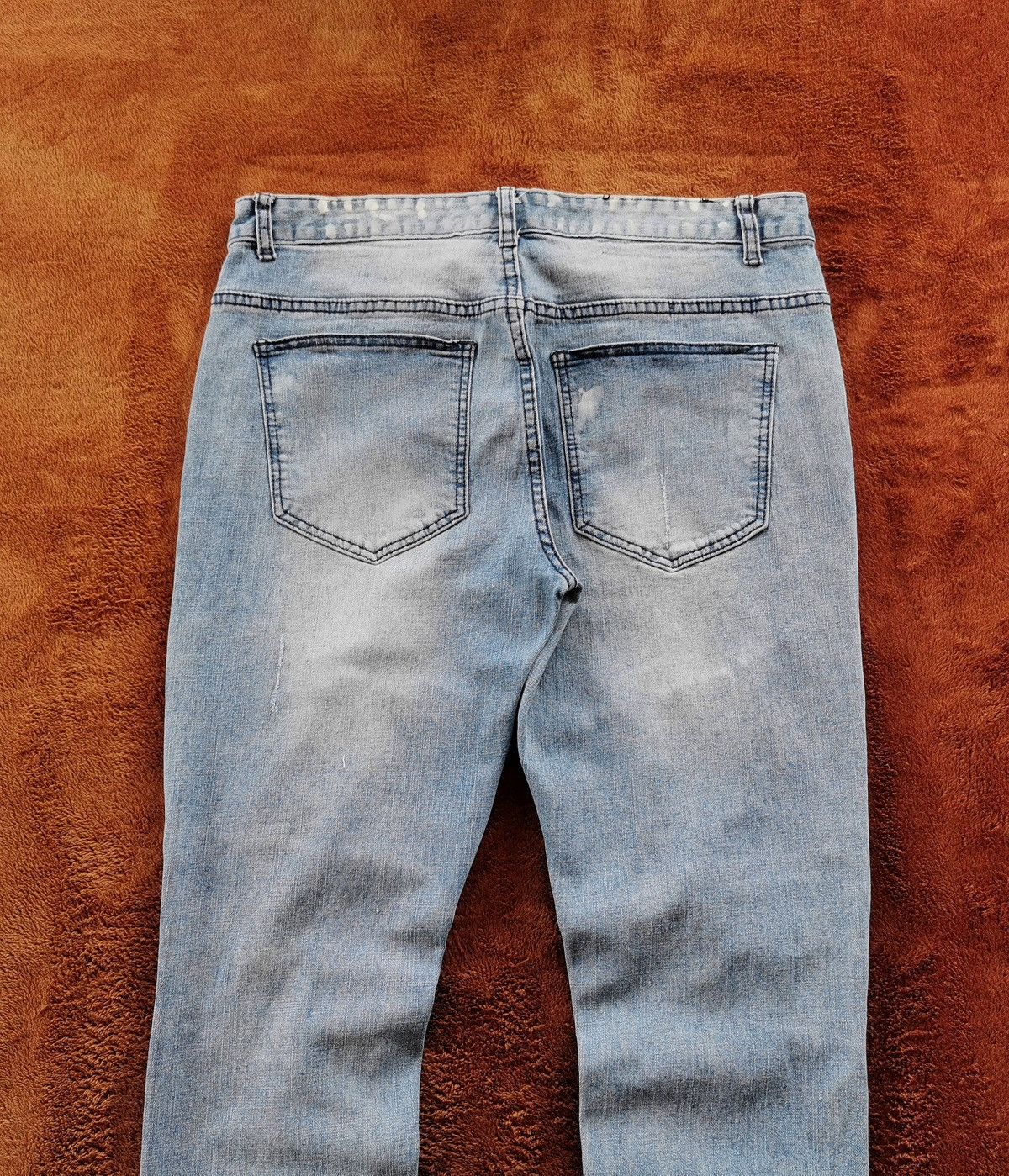 Young And Reckless Young & Reckless Distressed Biker Jeans Size US 33 - 7 Thumbnail