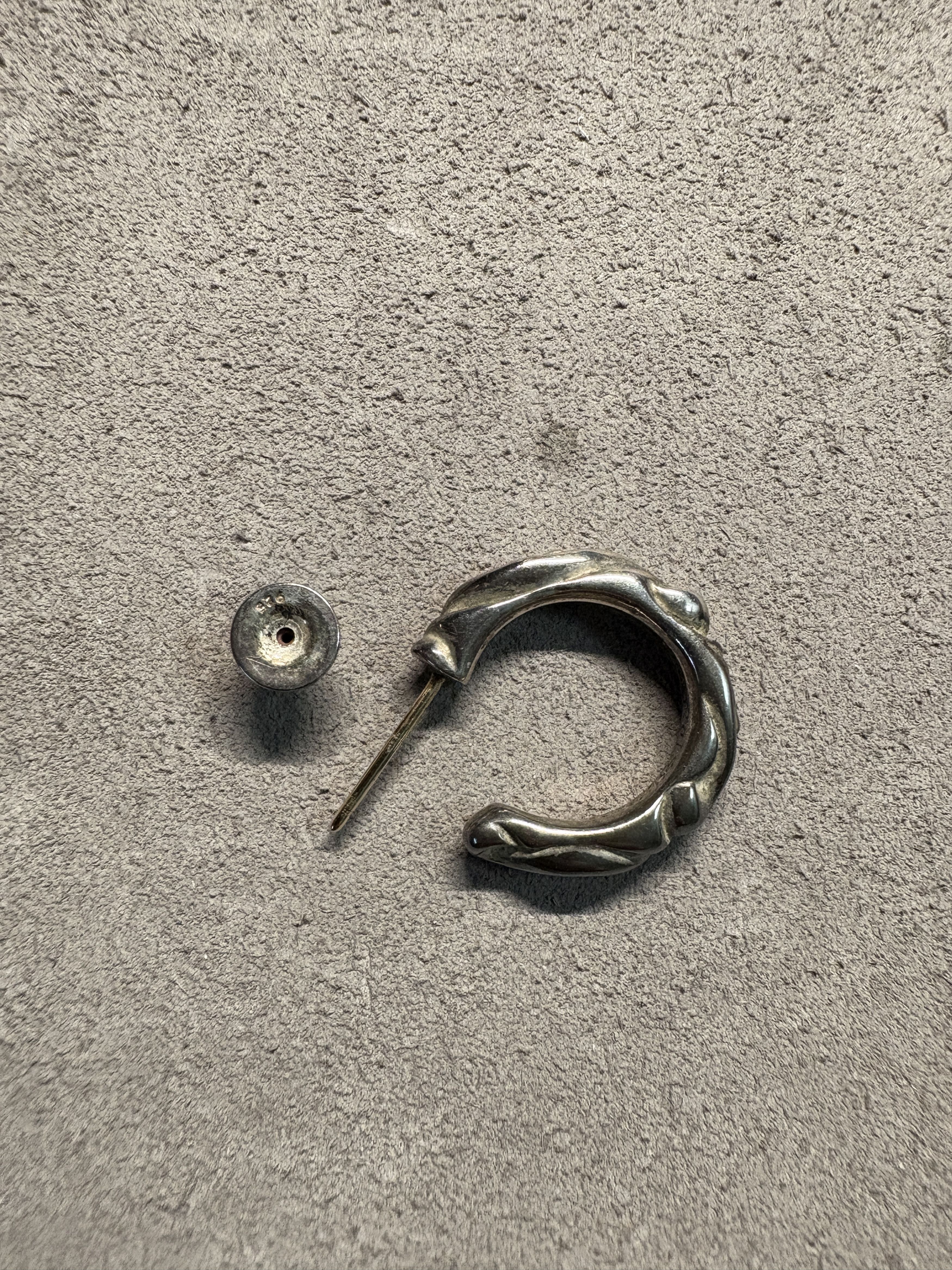 Chrome Hearts Chrome Hearts Scroll Hoop Earring Size ONE SIZE - 3 Thumbnail