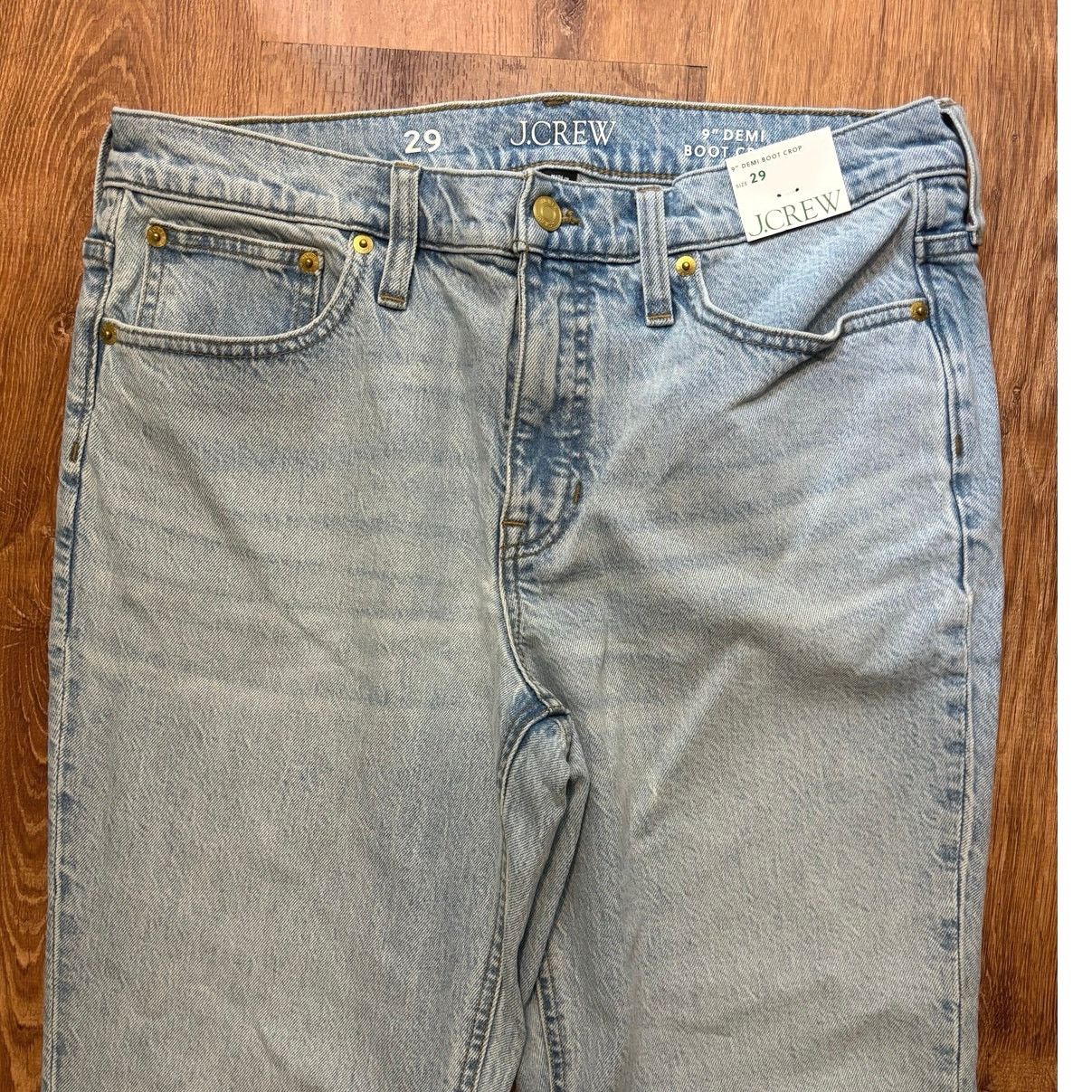 J.Crew NWT J.Crew 9” Demi Boot Crop Jeans In Ashland Wash Size 29 Size 29" - 4 Thumbnail