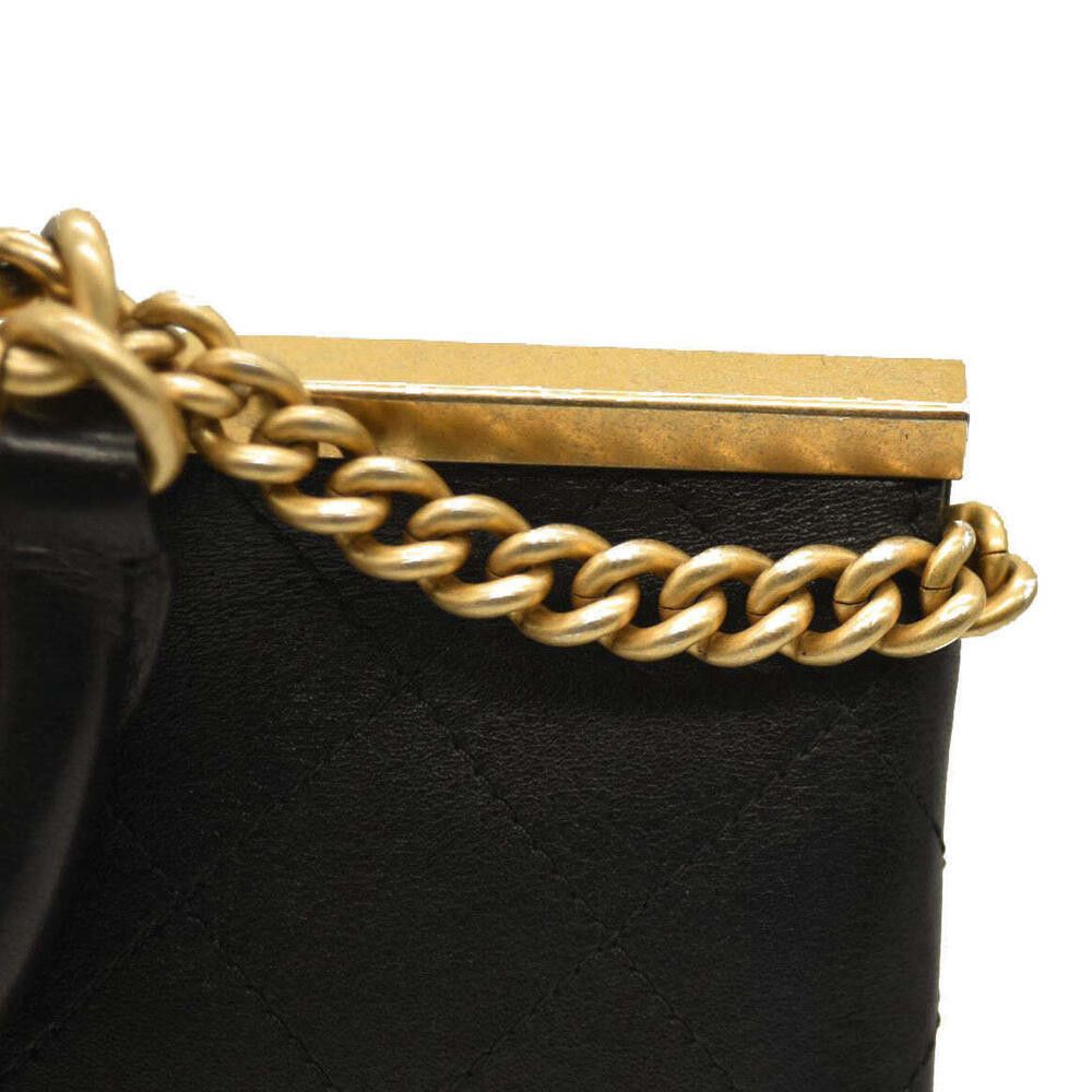 Chanel CHANEL Lambskin Stitched Coco Luxe Medium Flap Black Size ONE SIZE - 10 Thumbnail