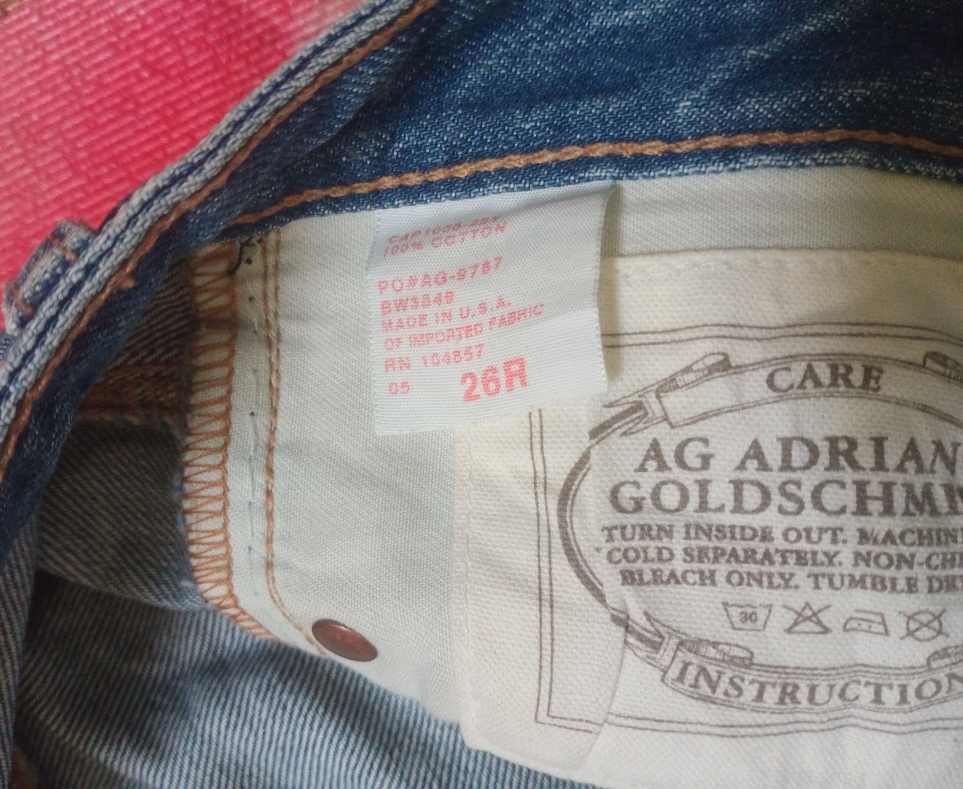 AG Adriano Goldschmied Rare AG Adriana Goldschmied Distressed Denim Size 30" / US 8 / IT 44 - 9 Thumbnail