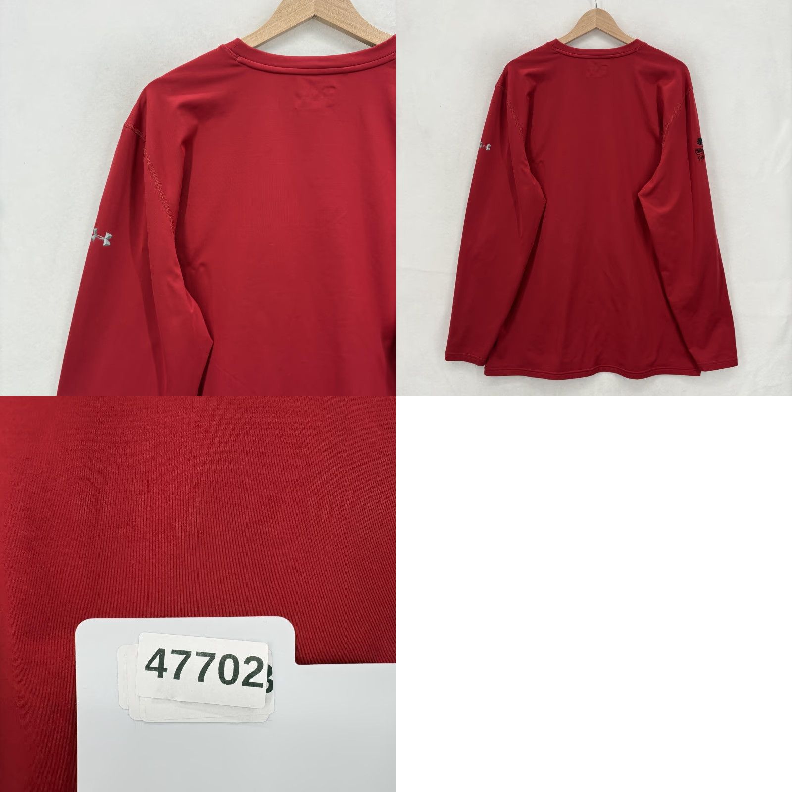 Under Armour Under Armour ColdGear Shirt Mens 2XL Red Long Sleeve Fitted Oakhaven Golf Club Size US XXL / EU 58 / 5 - 9 Thumbnail