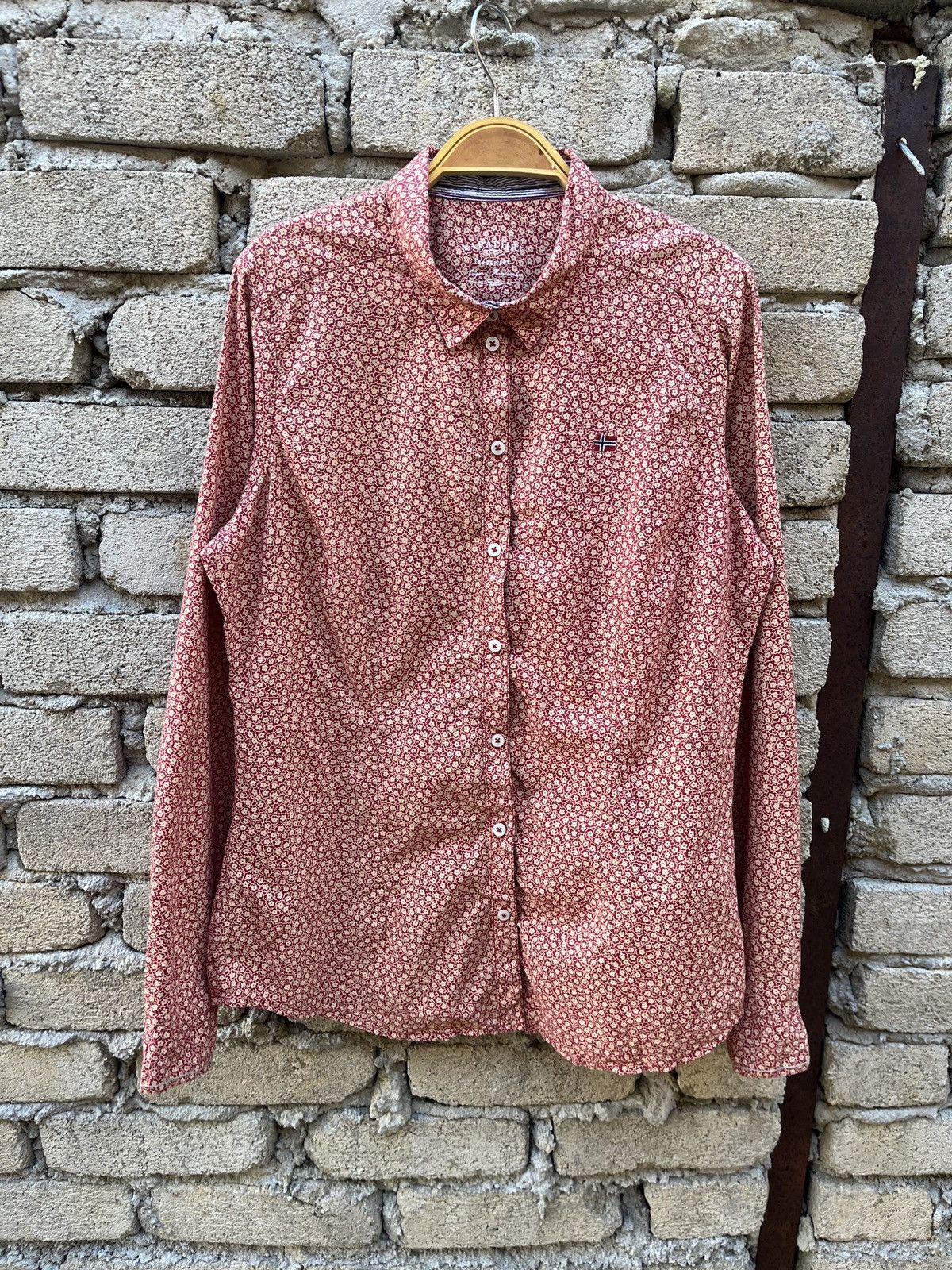 Napapijri Napajiri Floral Nature Pattern Long Sleeves Button Up Size M / US 6-8 / IT 42-44 - 1 Thumbnail