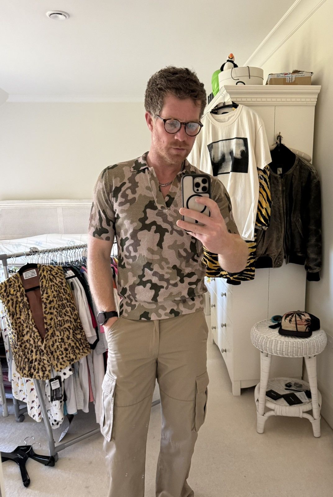 Dries Van Noten Dries Van Noten mesh camo camouflage polo shirt grail Size US M / EU 48-50 / 2 - 2 Thumbnail