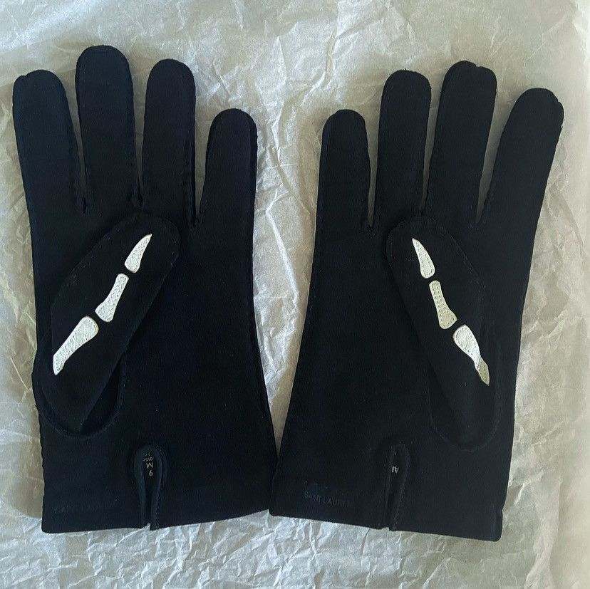 Saint Laurent Paris Saint Laurent Paris - Skeleton Gloves (RARE) Size ONE SIZE - 2 Thumbnail