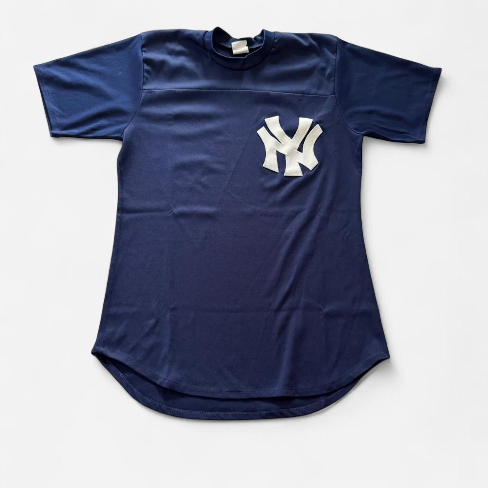 Vintage 1980s New York Yankees Navy Blue MLB Baseball Jersey