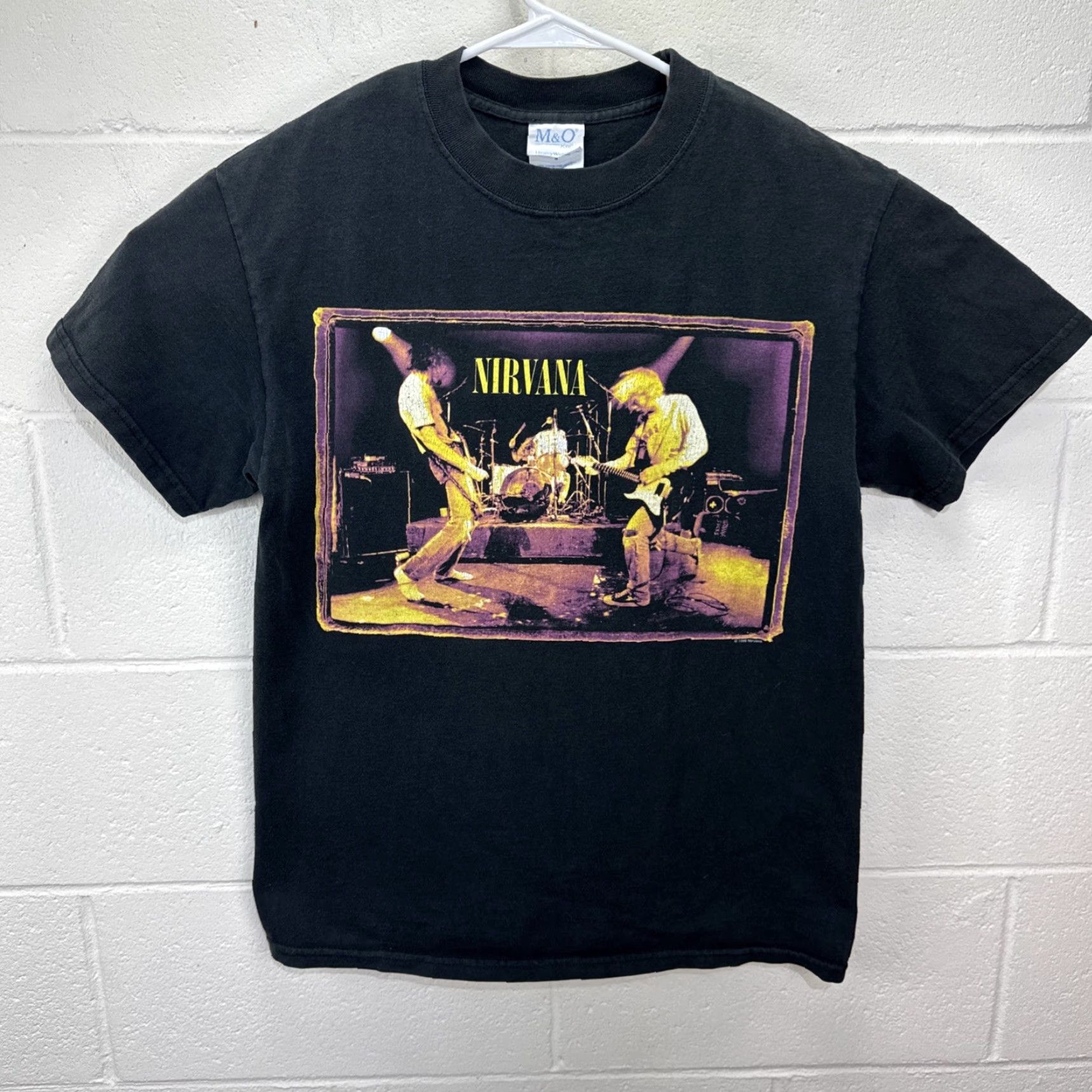 Vintage Vintage Nirvana Band T-Shirt Men Medium Black 90s Grunge Music Logo Graphic Tee Size US M / EU 48-50 / 2 - 2 Thumbnail