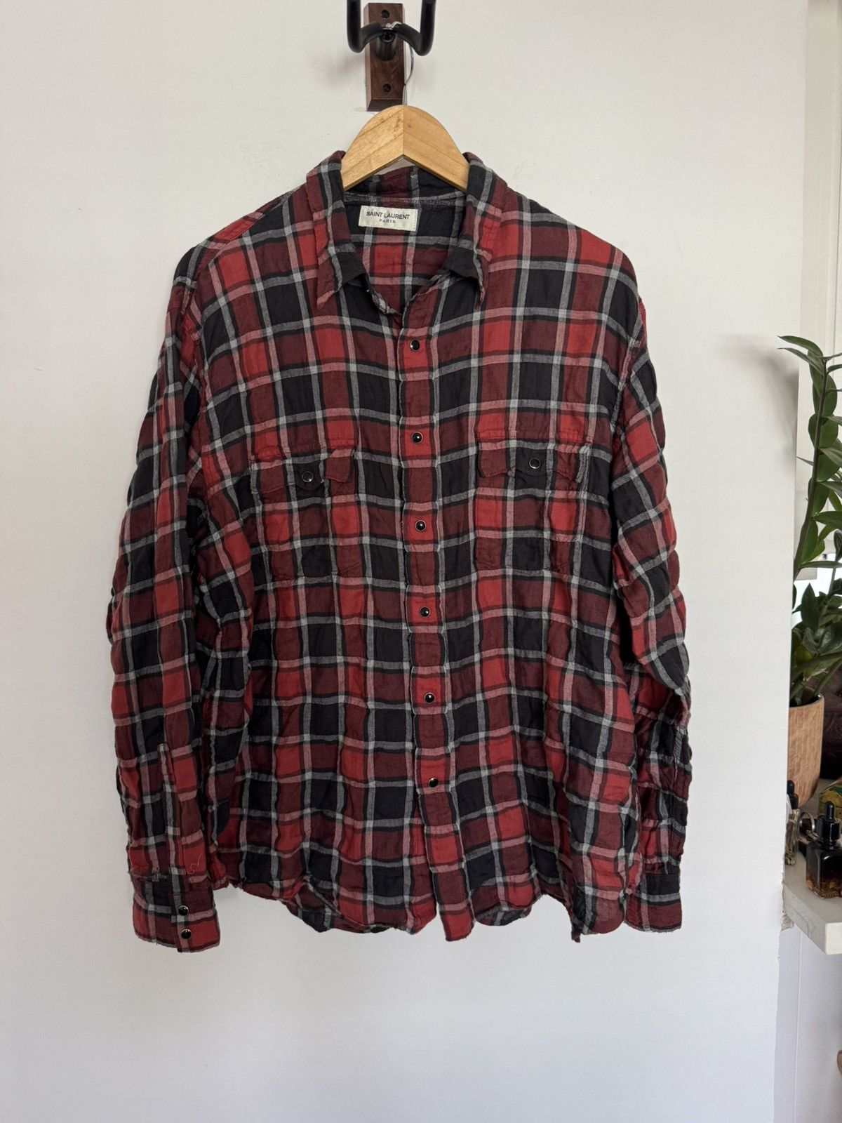 Saint Laurent Paris SS16 Surf Sound Flannel Size US L / EU 52-54 / 3 - 1 Thumbnail
