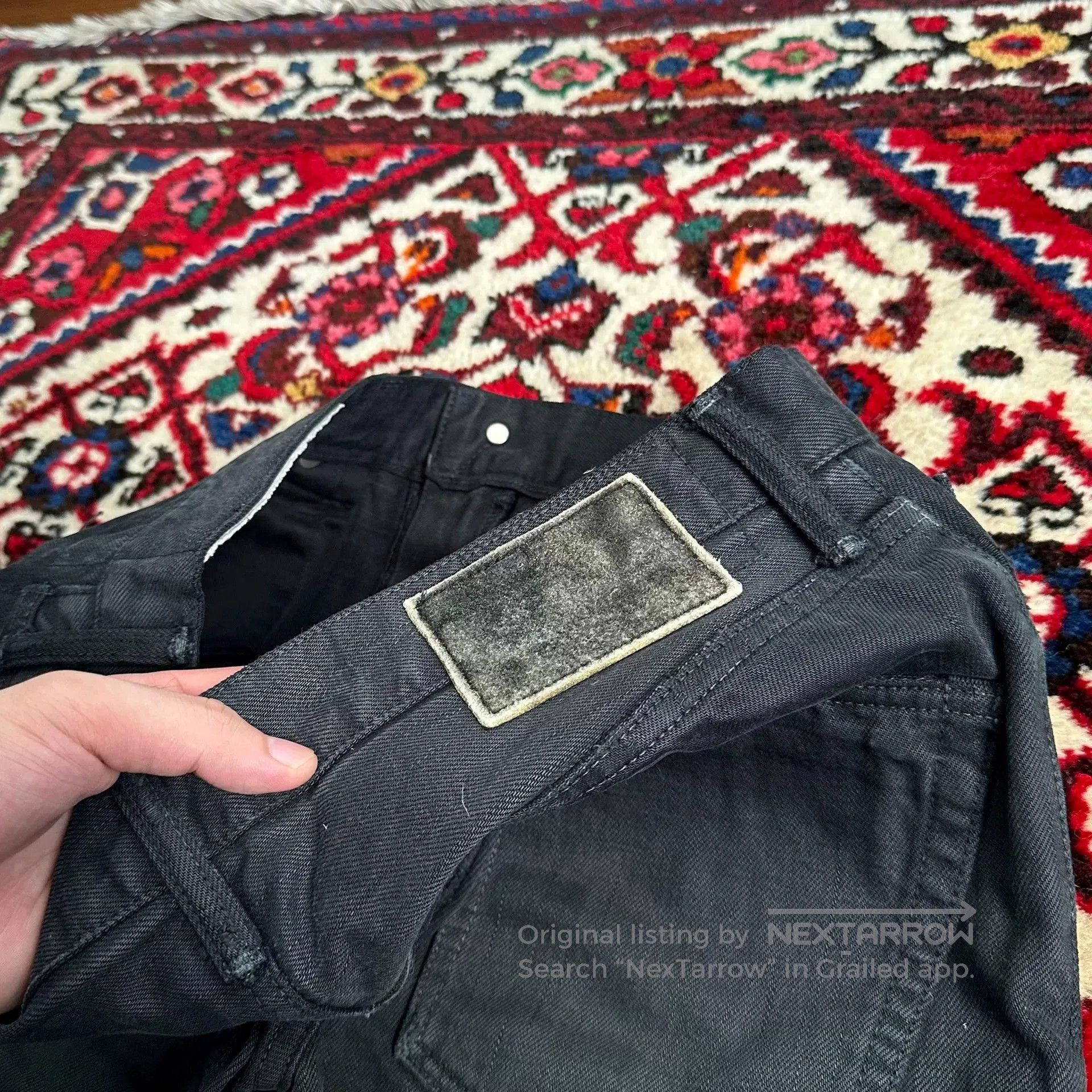 Visvim visvim black distressed denim pants size W34L3. Size US 34 / EU 50 - 6 Thumbnail