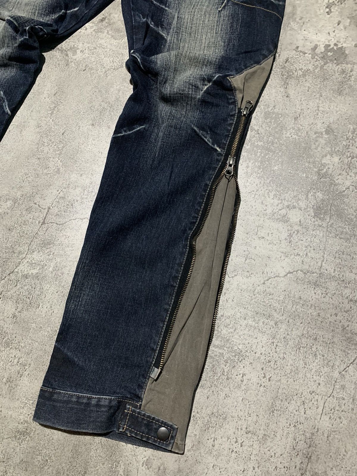 PPFM PPFM japan multizipper convertible punk jeans 32x32 Size US 32 / EU 48 - 3 Thumbnail