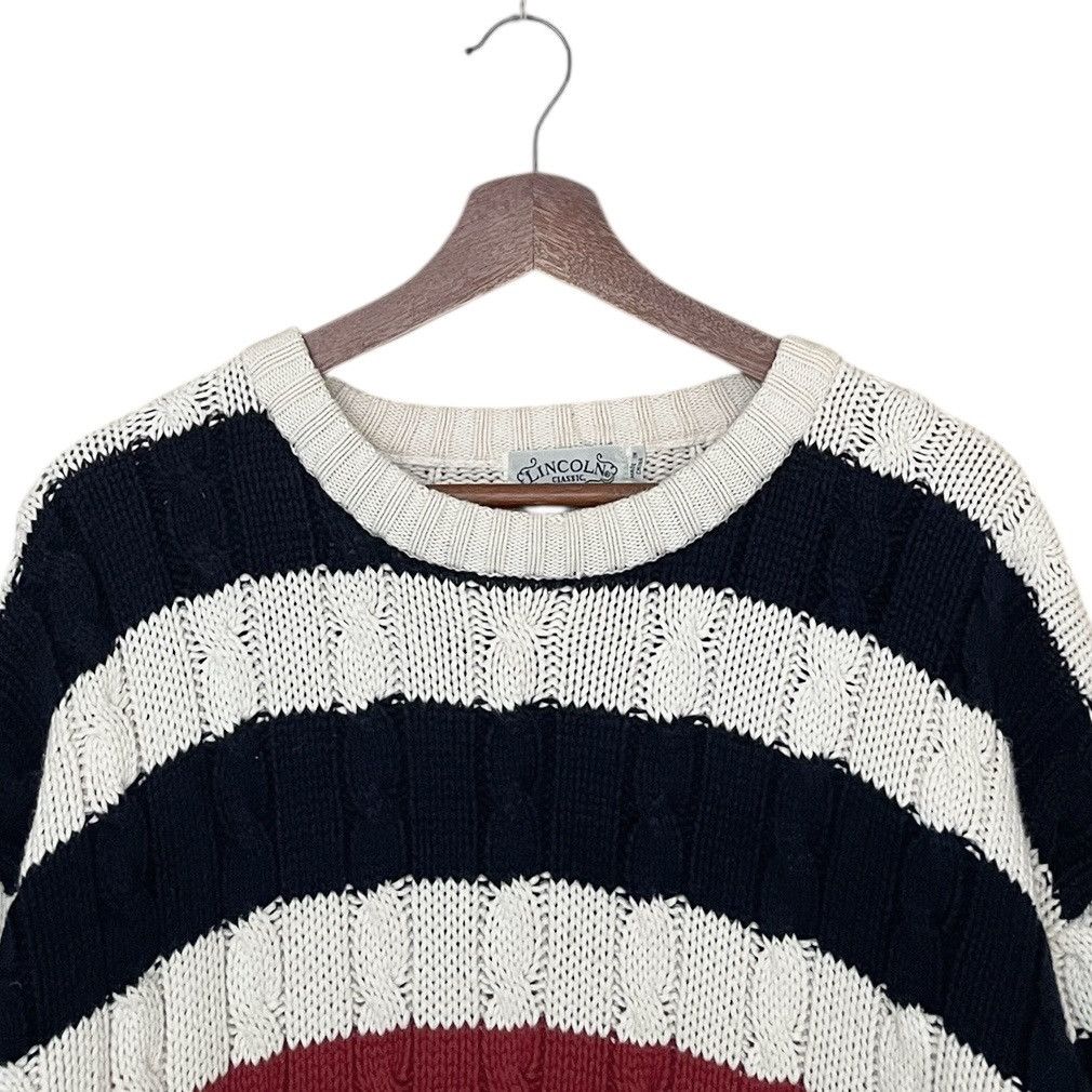 Japanese Brand × Vintage Vintage Japanese Brand Lincoln Knitwear Sweatshirt 1990s Size US L / EU 52-54 / 3 - 7 Thumbnail