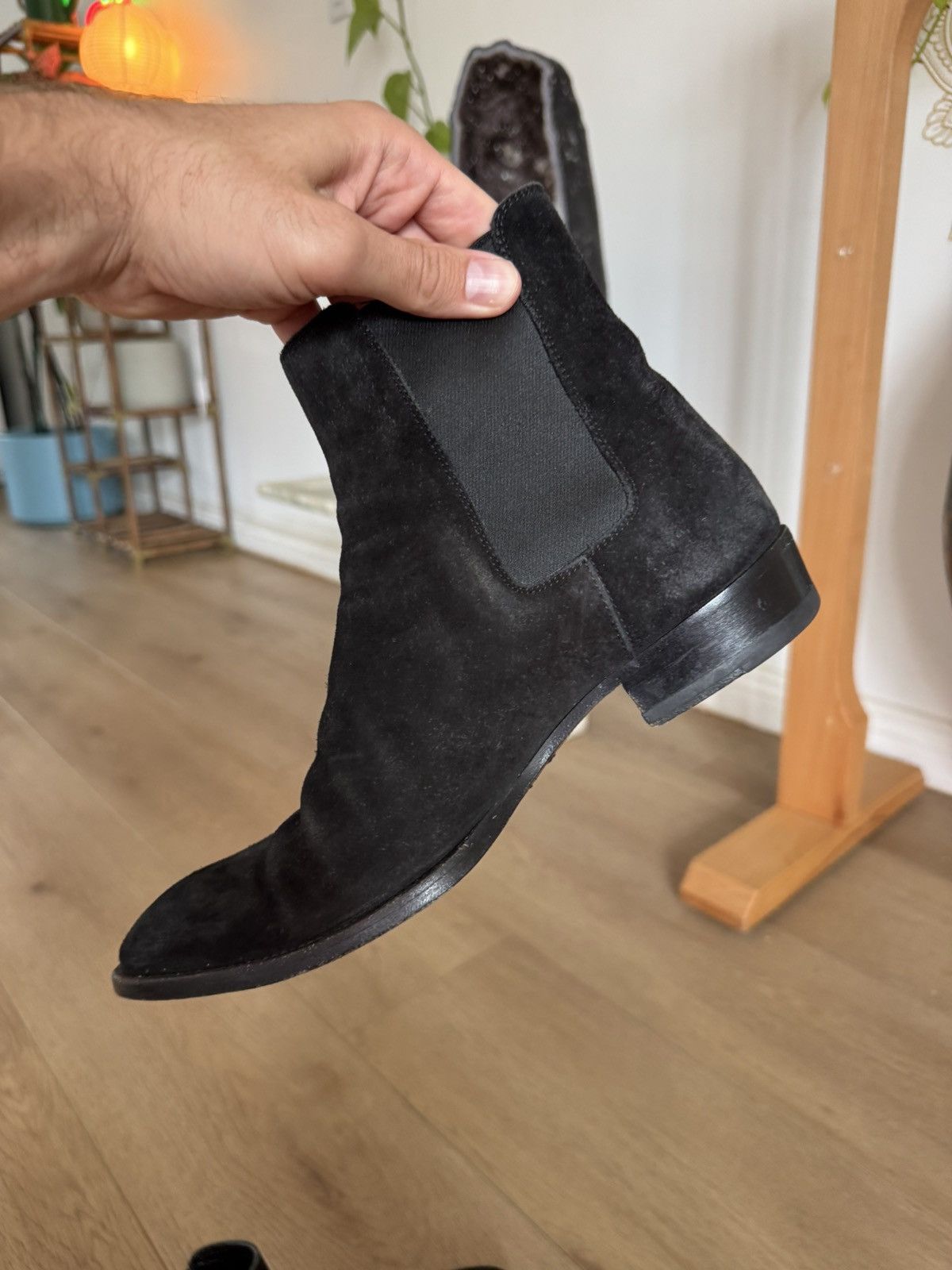 Saint Laurent Paris Hedi Suede Chelsea Boots Size US 7 / EU 40 - 7 Thumbnail