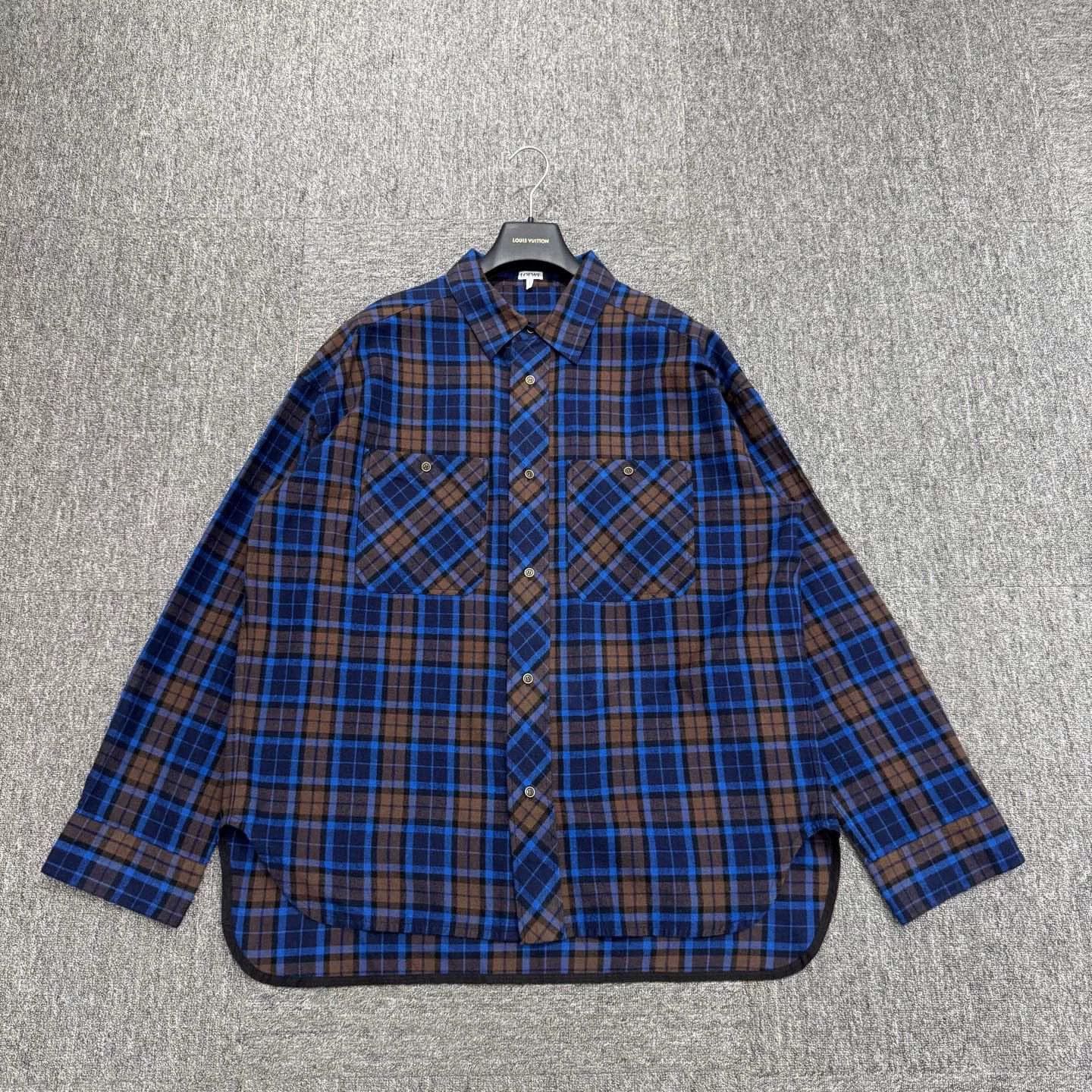 Loewe Loewe Plaid Long Sleeve Shirt Size US L / EU 52-54 / 3 - 1 Thumbnail