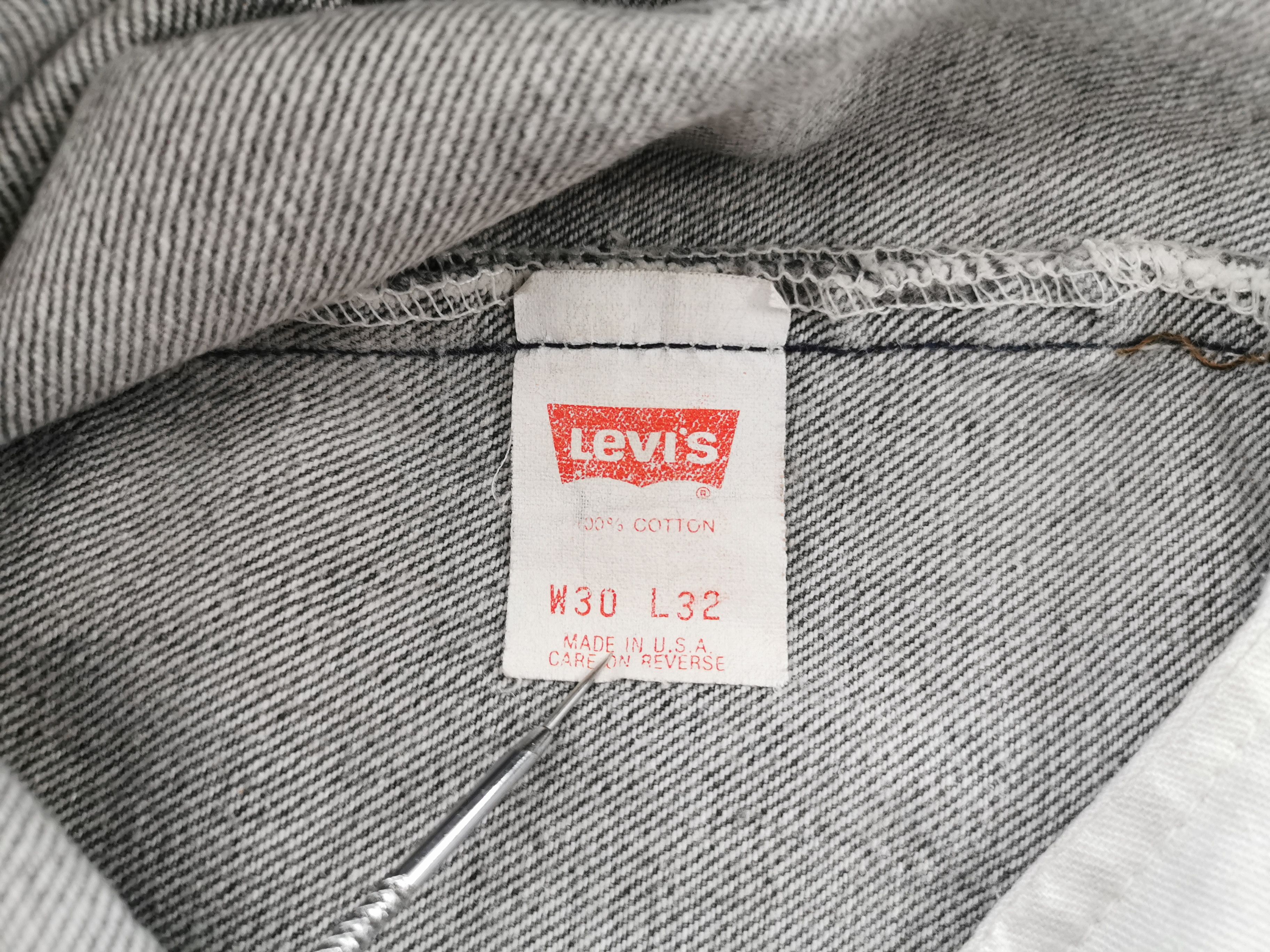 Levi's Vintage 90s Levis Lot 501 Denim Made In USA Size 29/30x32 Size US 29 - 9 Thumbnail