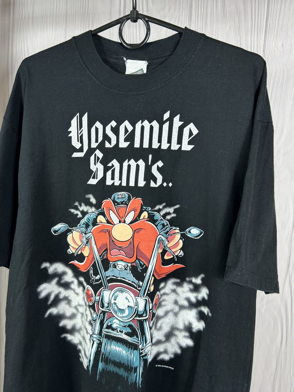 Warner Bros Rare Vintage Yosemite Sam’s Biker Harley T-Shirt Size L Size US L / EU 52-54 / 3 - 4 Thumbnail