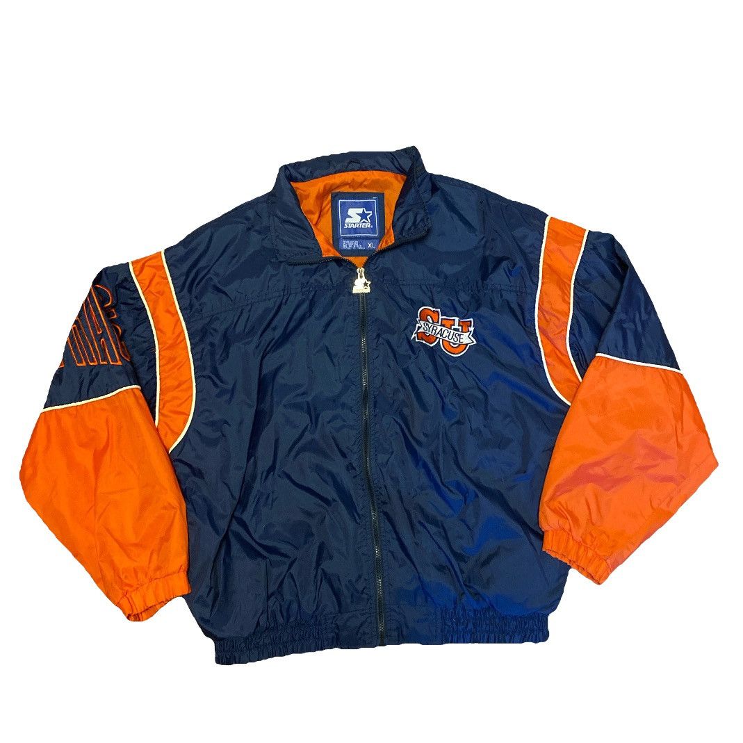 Starter Rare Vintage 90s Starter Syracuse Windbreaker Jacket Mens XL Size US XL / EU 56 / 4 - 1 Thumbnail