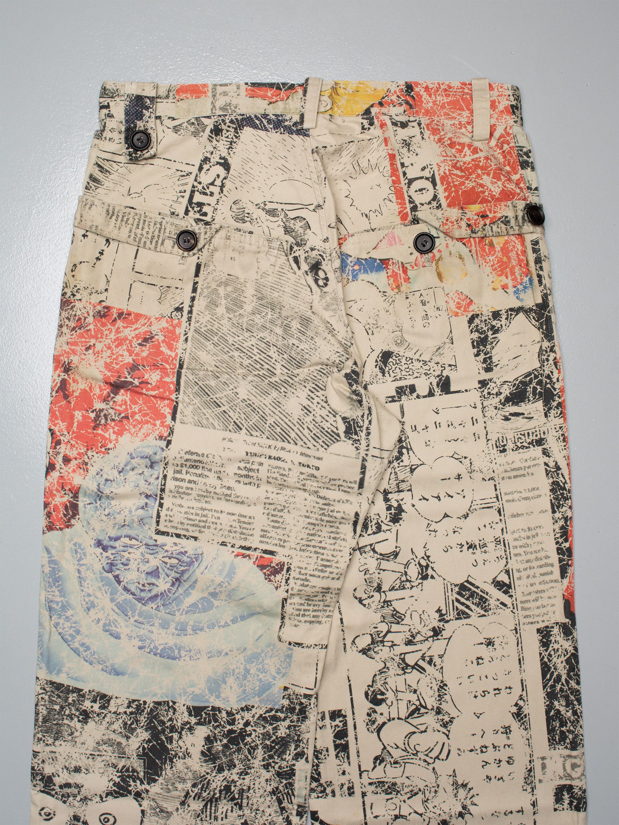 Yohji Yamamoto Y's - S/S 2013 - manga print pants - size 3 Size 33" - 9 Thumbnail