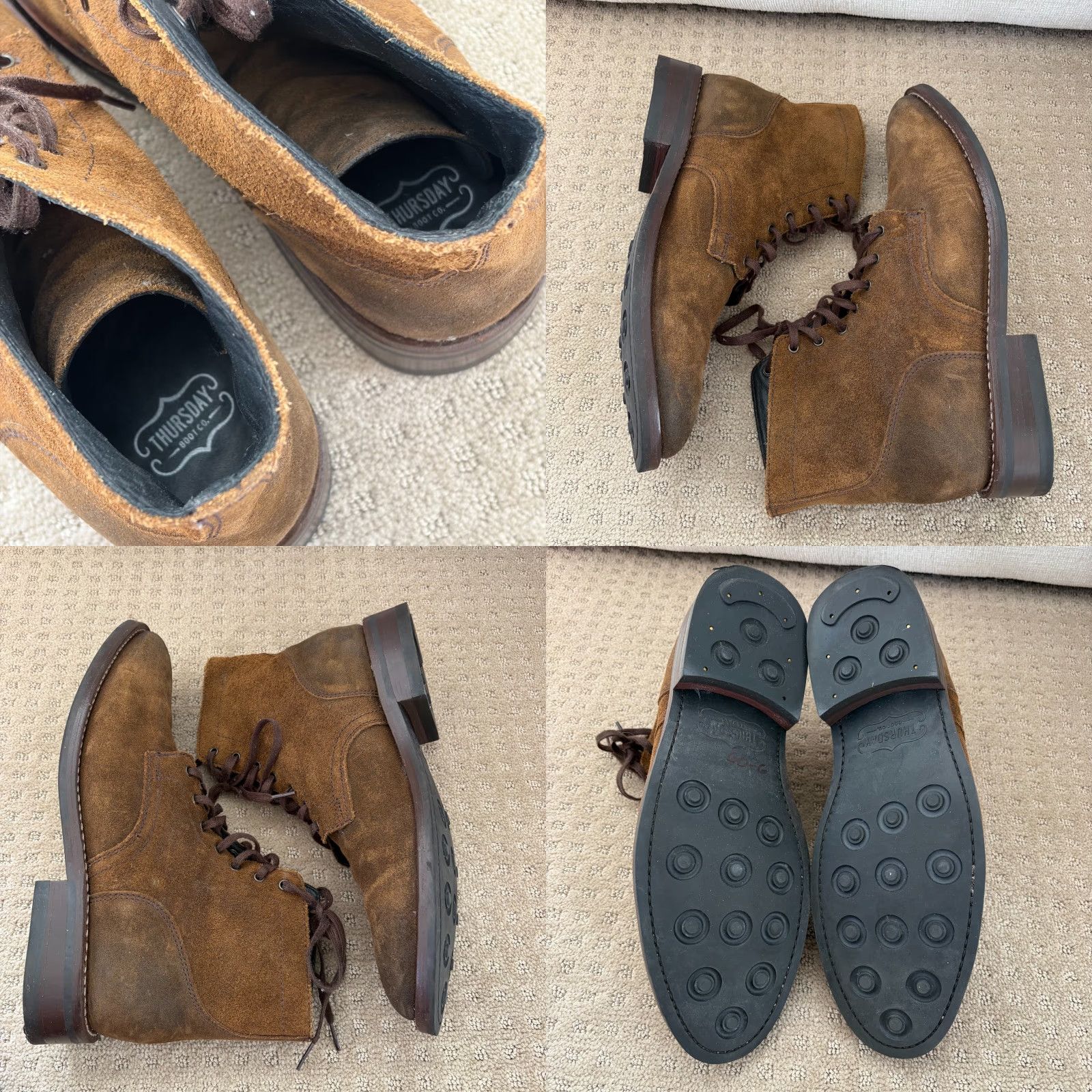 Thursday Boot Company Thursday Boot Company President Everyday Boots Mocha Suede Lace Up Men US 12 Size US 12 / EU 45 - 9 Thumbnail