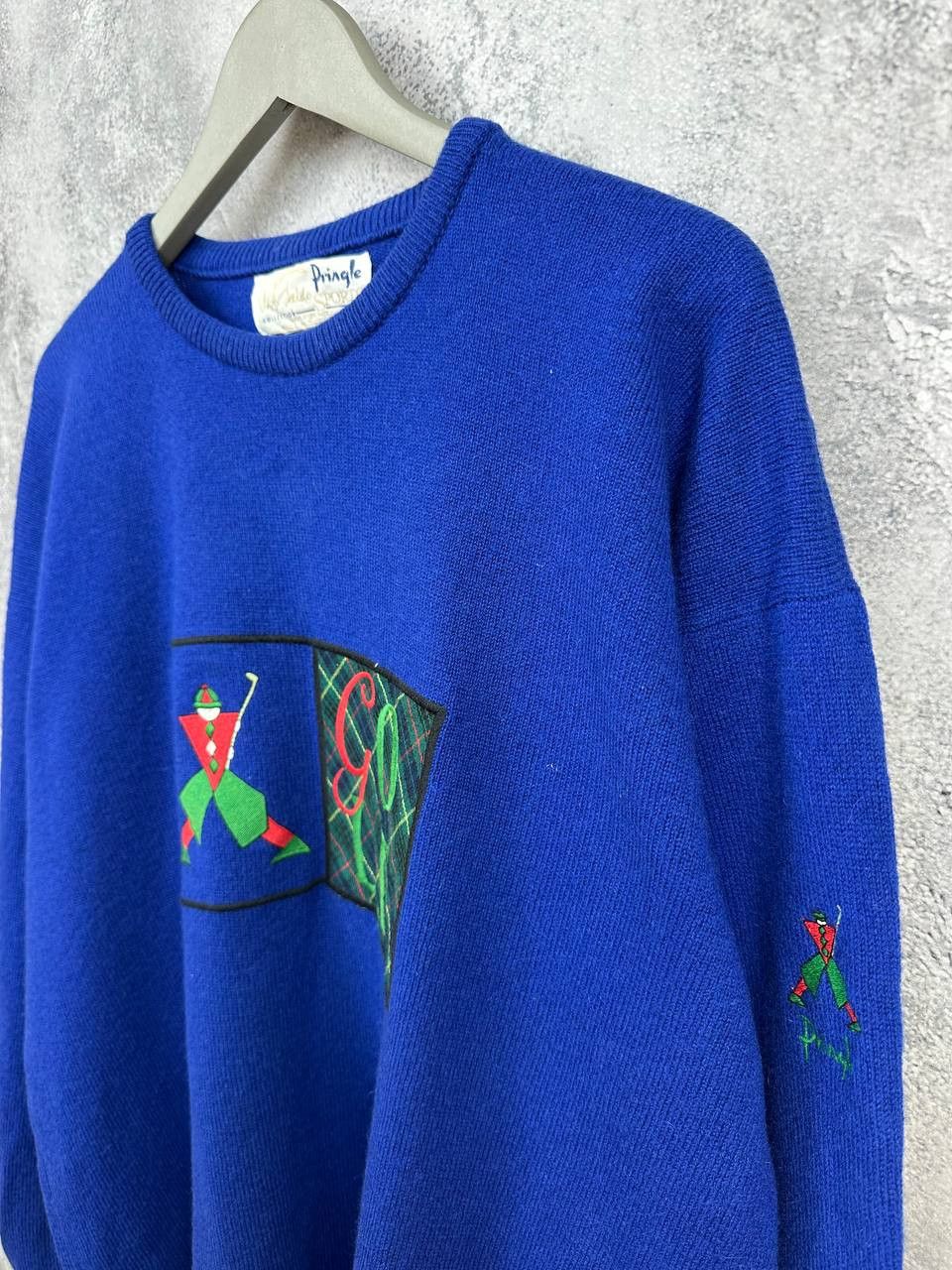 Pringle Of Scotland Pringle of Scotland Vintage Golf Sweater Crew Scotland Wool Size US XL / EU 56 / 4 - 5 Thumbnail