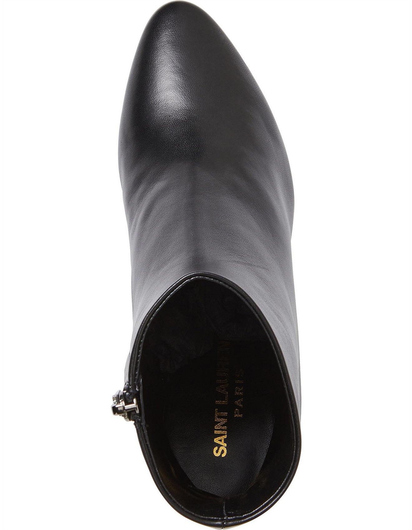 Saint Laurent Paris o1s1wg110625 529350 Lou Ankle Boots Smooth Leather in Black Size US 10 / EU 43 - 3 Thumbnail