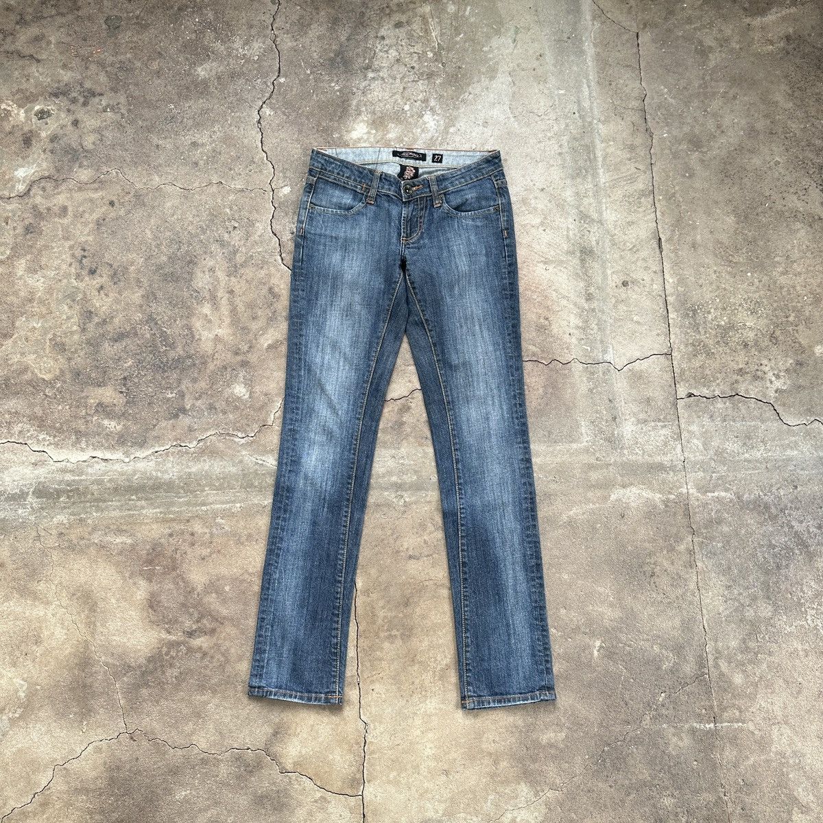 Christian Audigier Vintage Ed Hardy by Christian Audigier Slim Y2K Denim Size 27" / US 4 / IT 40 - 2 Thumbnail