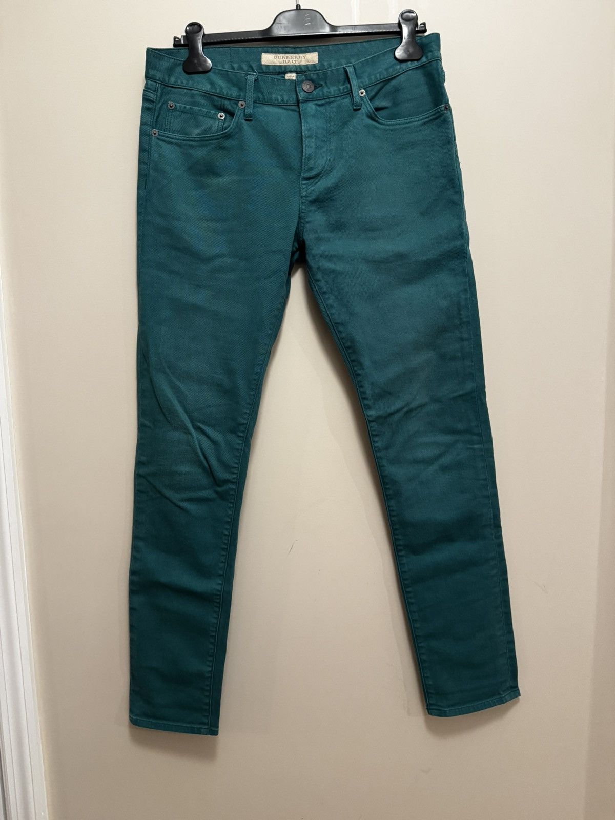 Burberry Burberry Brit Slim Fit Jeans - Teal / Emerald Green Size US 32 / EU 48 - 1 Thumbnail
