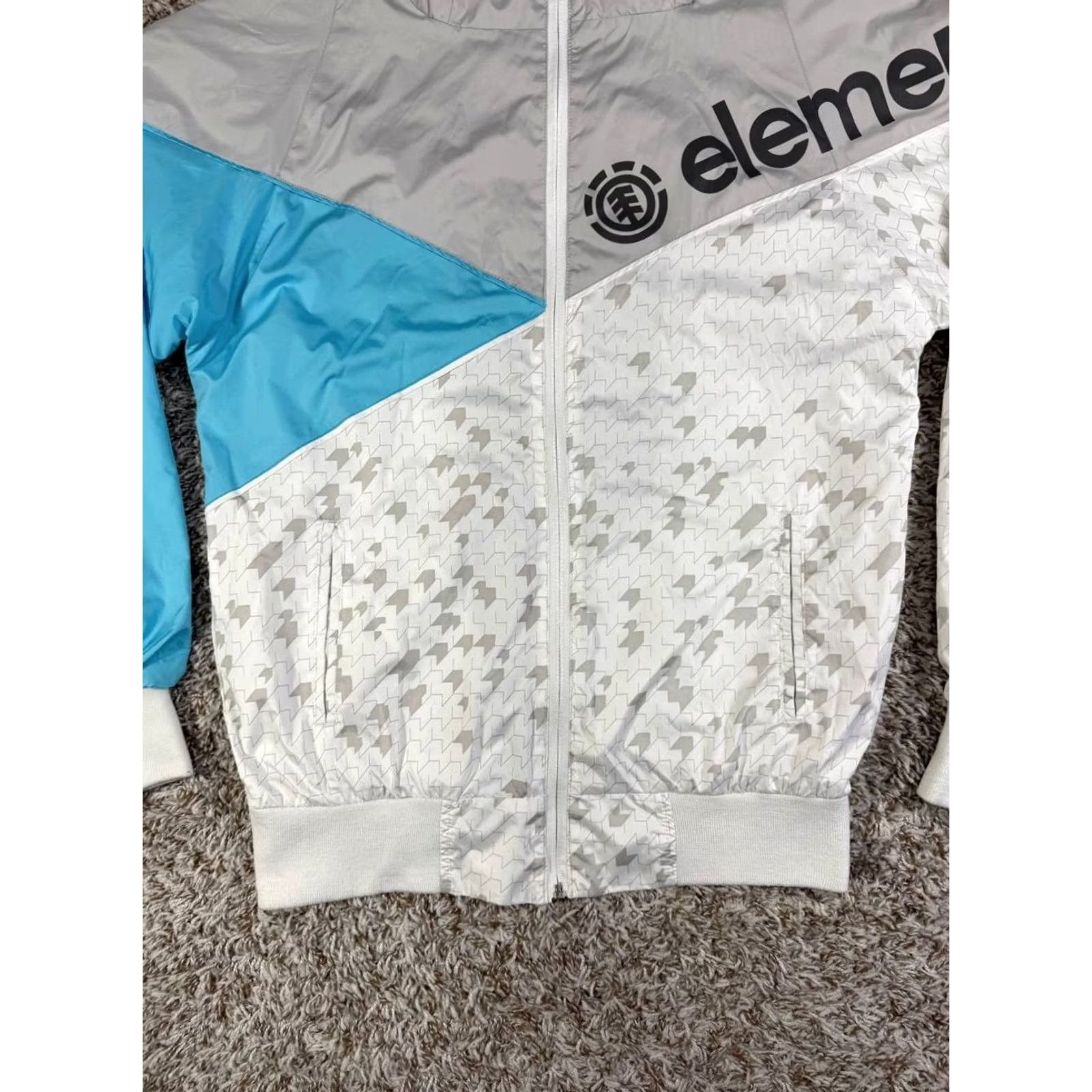 Element Element Colorblock Full Zip Windbreaker Jacket Men's Size Small Blue Nylon Zip Jacket Mens Size US S / EU 44-46 / 1 - 3 Thumbnail