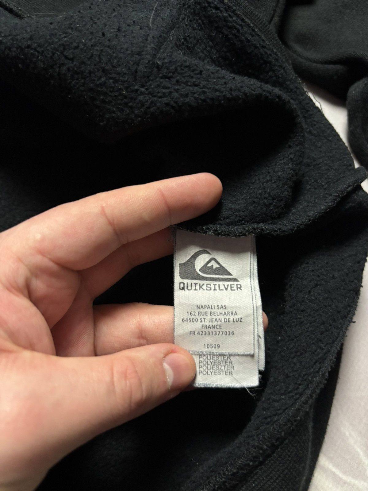 Quiksilver Vintage Y2K Quiksilver Hoodie Big Logo Skate Black Mens L Size US L / EU 52-54 / 3 - 10 Thumbnail