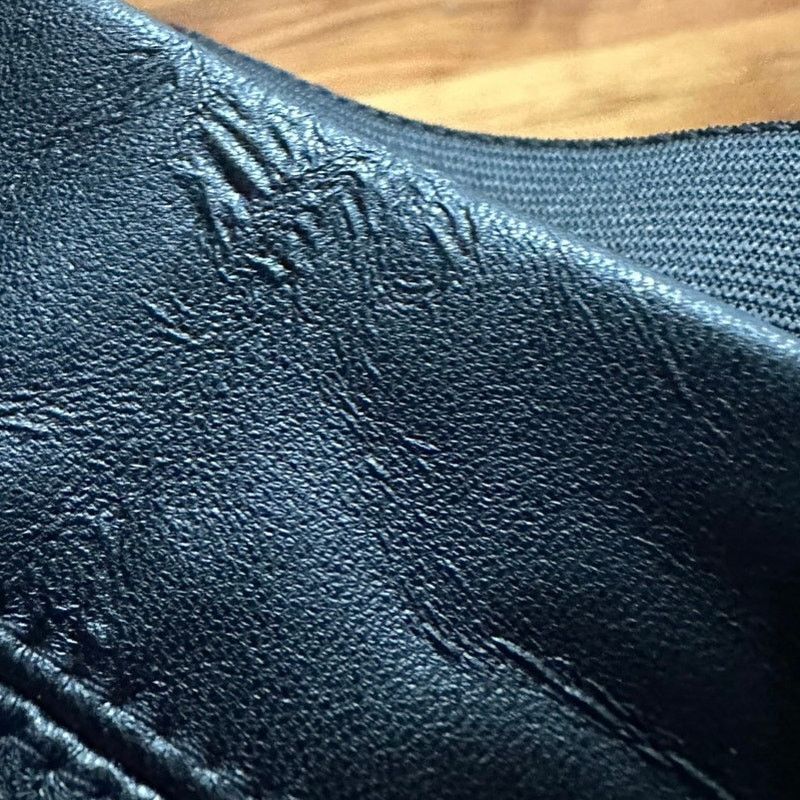 Topshop Topshop Black Faux Leather Leggings Side Zip, Stretch Waist Size 27" / US 4 / IT 40 - 5 Thumbnail
