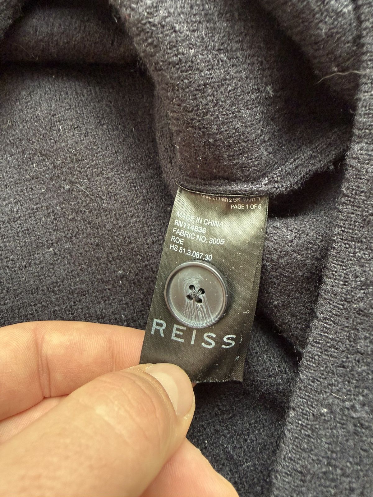 Reiss Reiss Overshirt Size Small Men's Wool Button Front Jacket Size US S / EU 44-46 / 1 - 6 Thumbnail