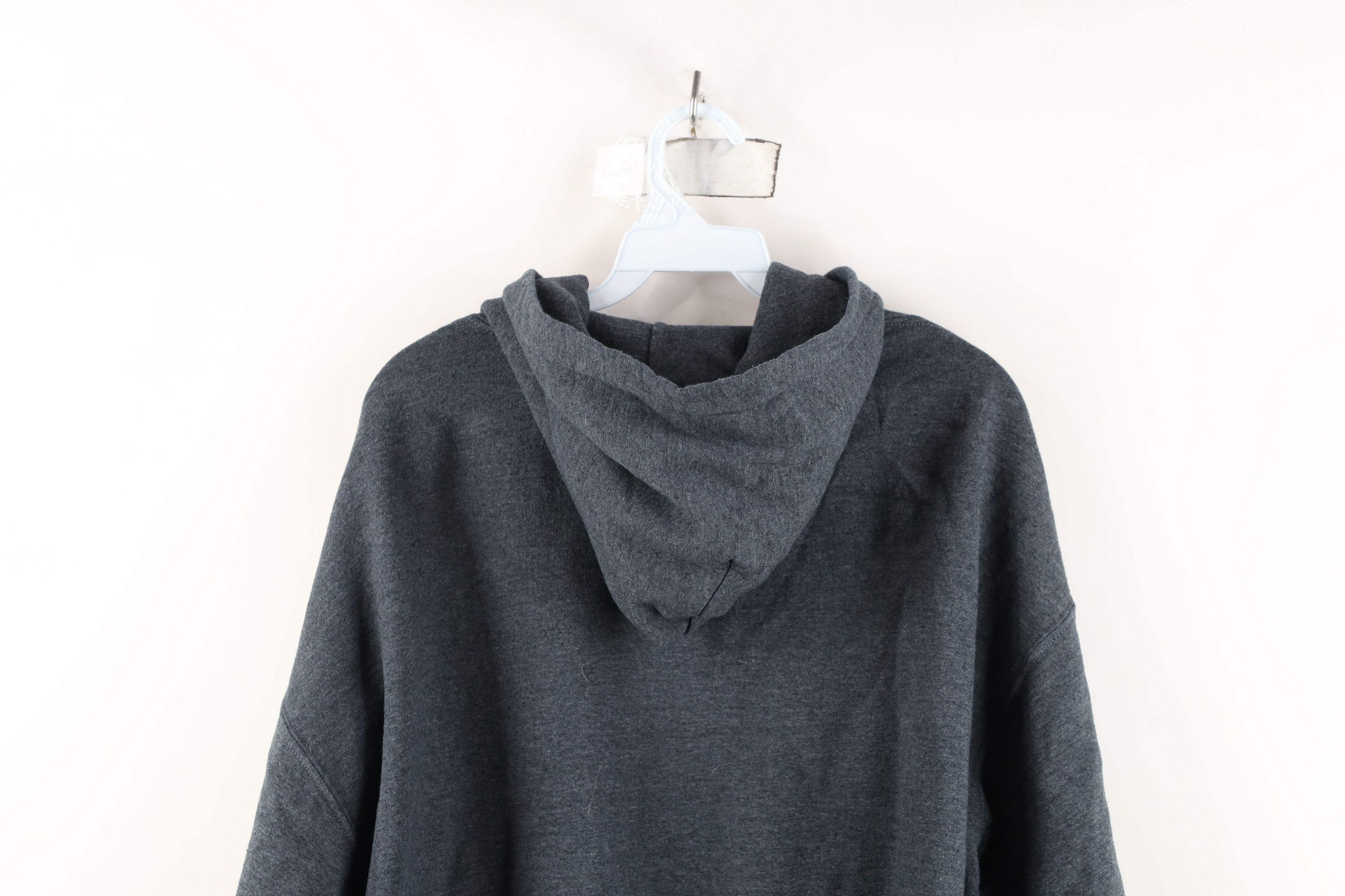 Vintage Vintage 90s Y2K Streetwear Boxy Fit Hoodie Sweatshirt Gray Size US XXL / EU 58 / 5 - 9 Thumbnail