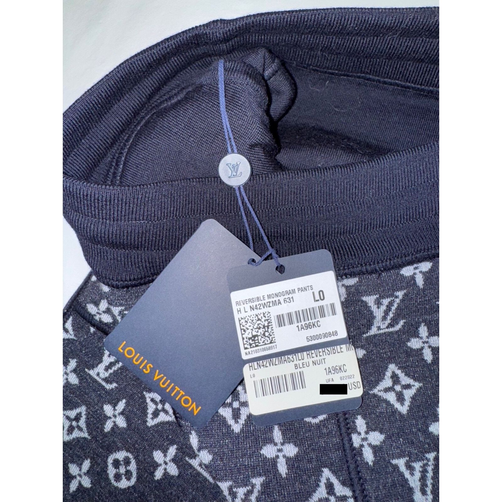 Louis Vuitton Louis Vuitton Reversible Monogram Pants Bleu Nuit Logo Wool Size US 34 / EU 50 - 13 Thumbnail