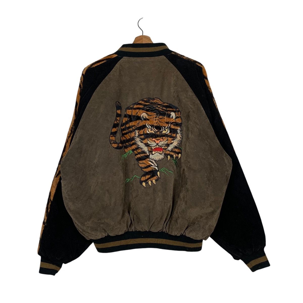 Japanese Brand Vintage Bilvie Embroidery Tiger Sukajan Jacket Size US XL / EU 56 / 4 - 7 Thumbnail