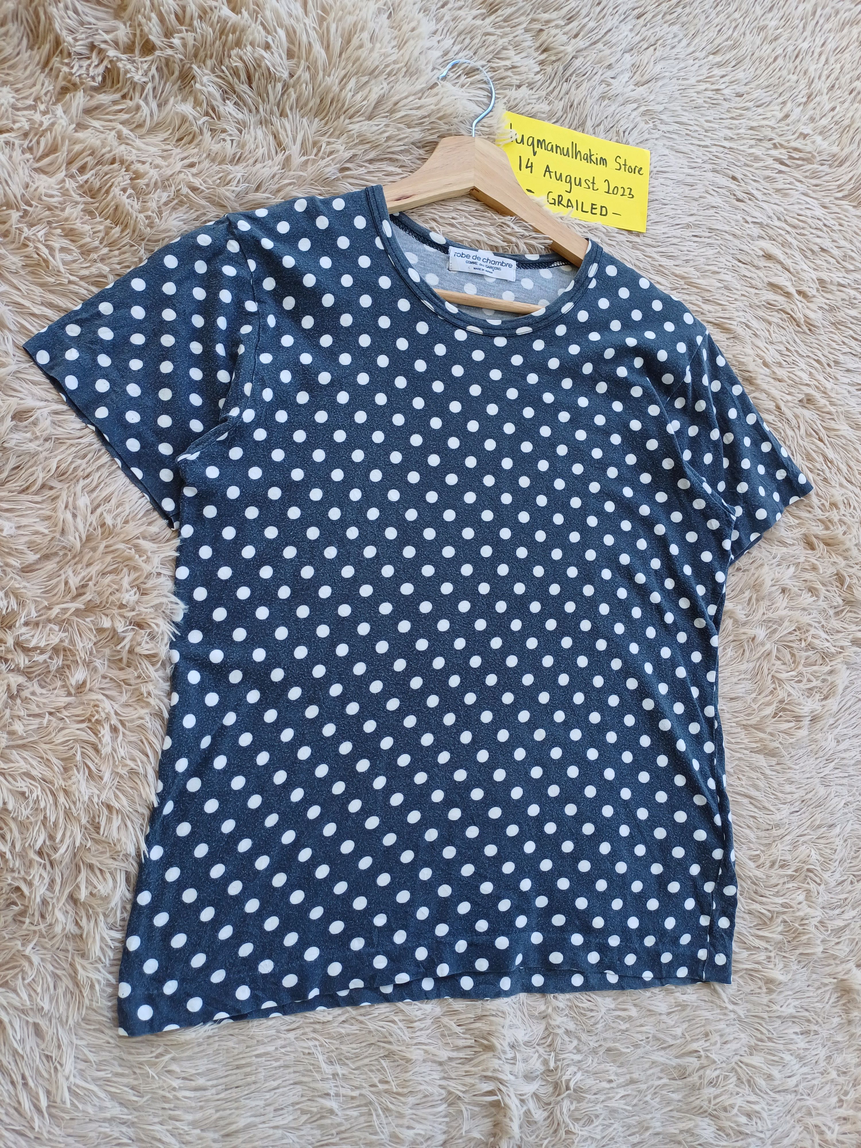 Comme des Garcons Vtg 90's robe de chambre COMME des GARCONS Polka Dot Shirt Size S / US 4 / IT 40 - 2 Thumbnail