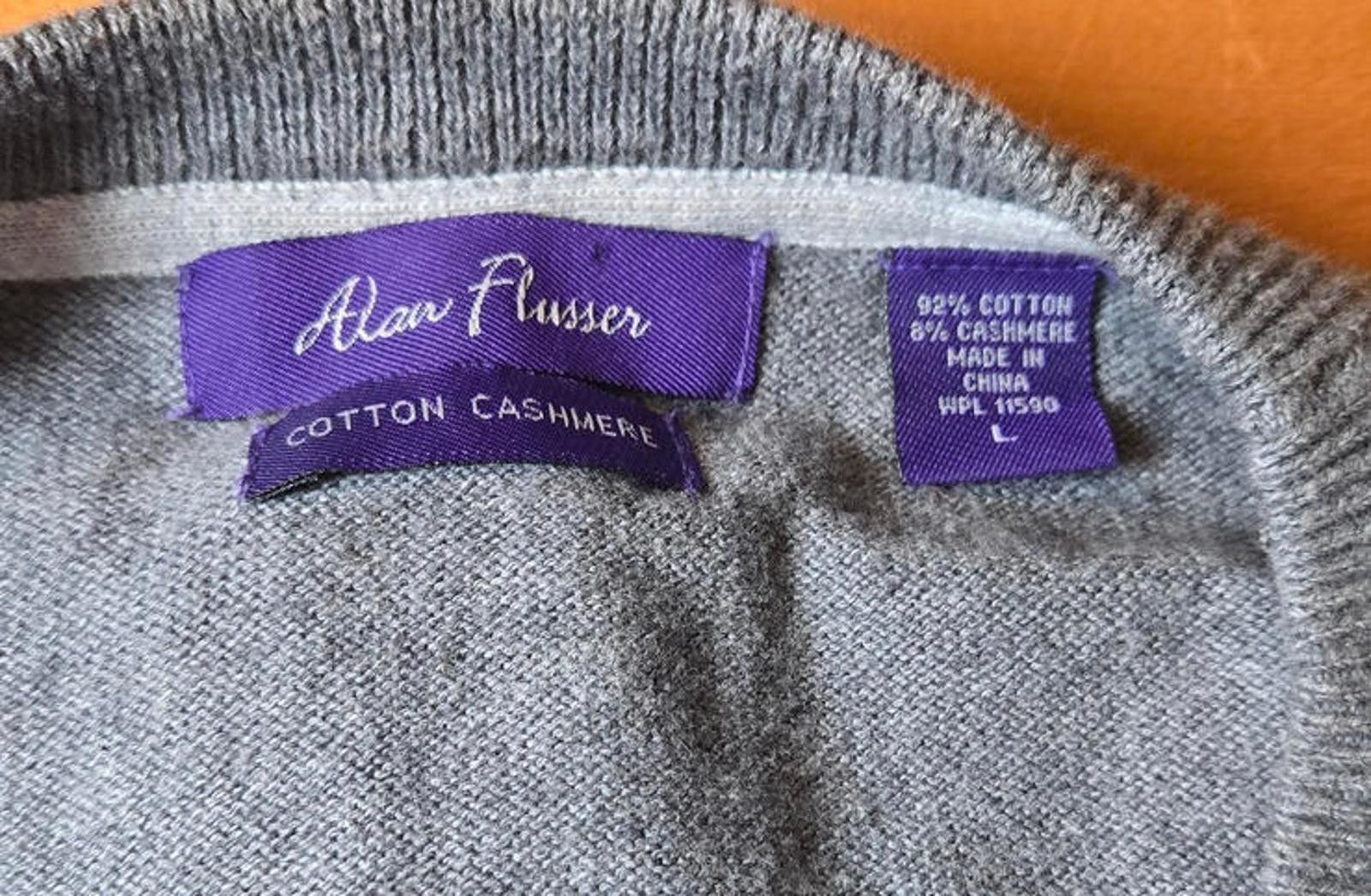 Alan Flusser Alan Flusser Large Cotton and Cashmere Sweatr Size US L / EU 52-54 / 3 - 2 Thumbnail