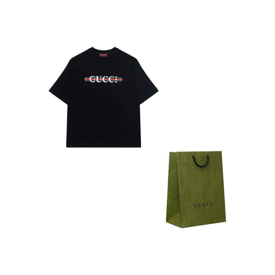 Gucci Gucci Logo Cotton T-Shirt Size S Size US S / EU 44-46 / 1 - 1 Thumbnail