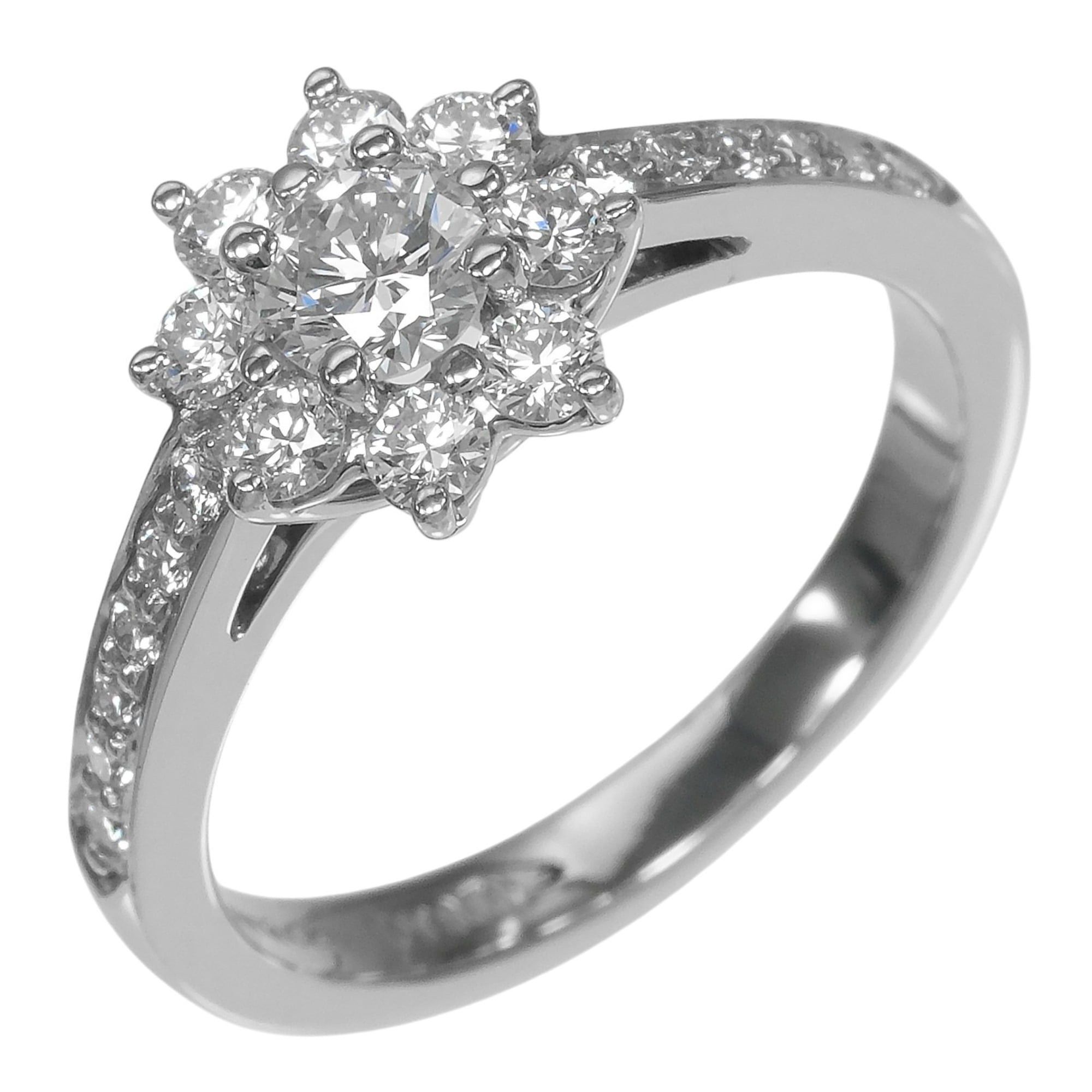 Tiffany & Co. Tiffany & Co. Flora Ring, Size 6.5, Platinum 950, Diamond, Approx. 4.27g. Size ONE SIZE - 1 Thumbnail