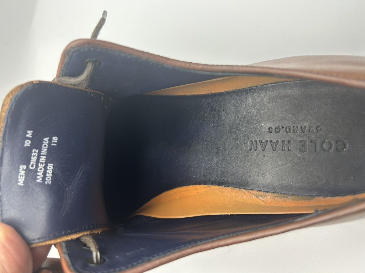 Cole Haan Cole Haan Mens Size 10 Lenox Oxford British Tan Leather Shoe Size US 10 / EU 43 - 11 Thumbnail