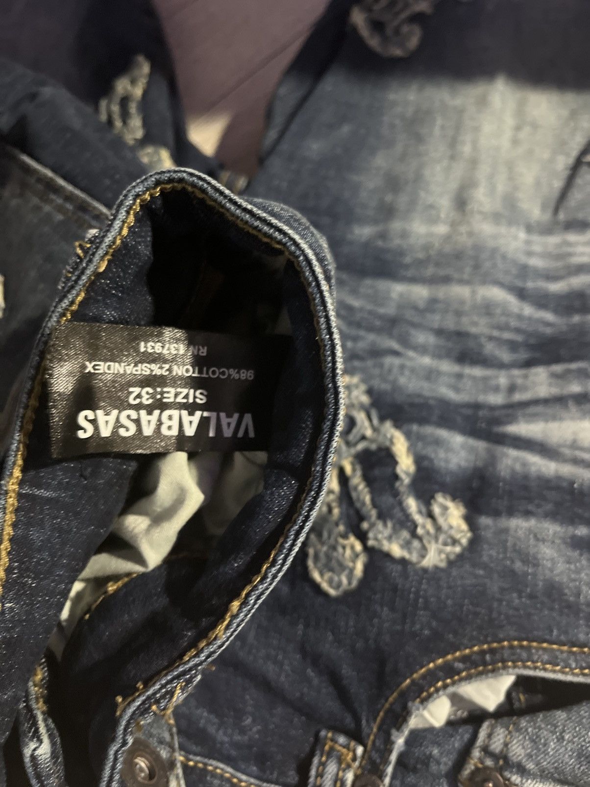 Valabasas Blue Washed Stacked Valabasas Jeans Size US 32 / EU 48 - 6 Thumbnail