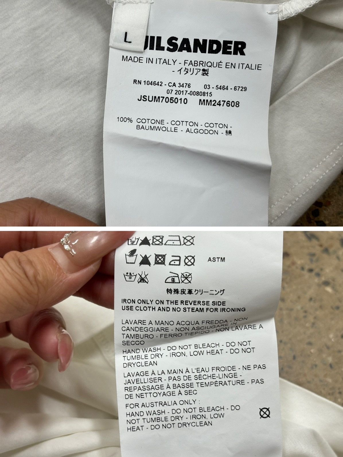 Jil Sander Jil Sander logo Tee T-Shirt，size L Size US L / EU 52-54 / 3 - 7 Thumbnail