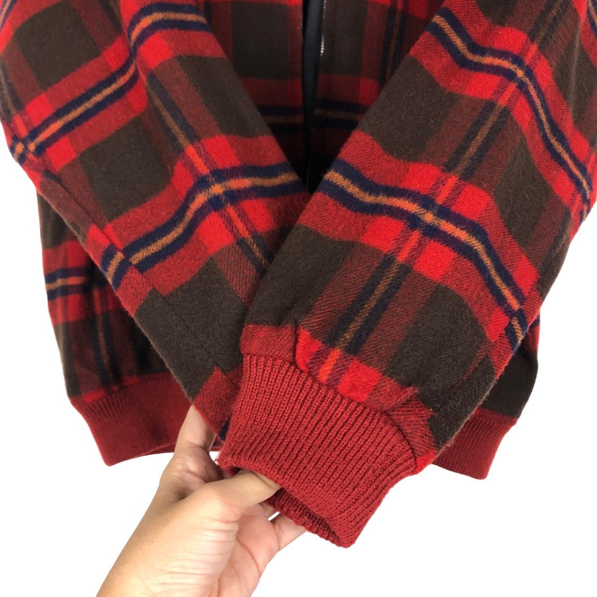 Japanese Brand 🔥Punk Design Tartan Check Bomber Jacket Wool Issey Miyake Size US L / EU 52-54 / 3 - 15 Thumbnail