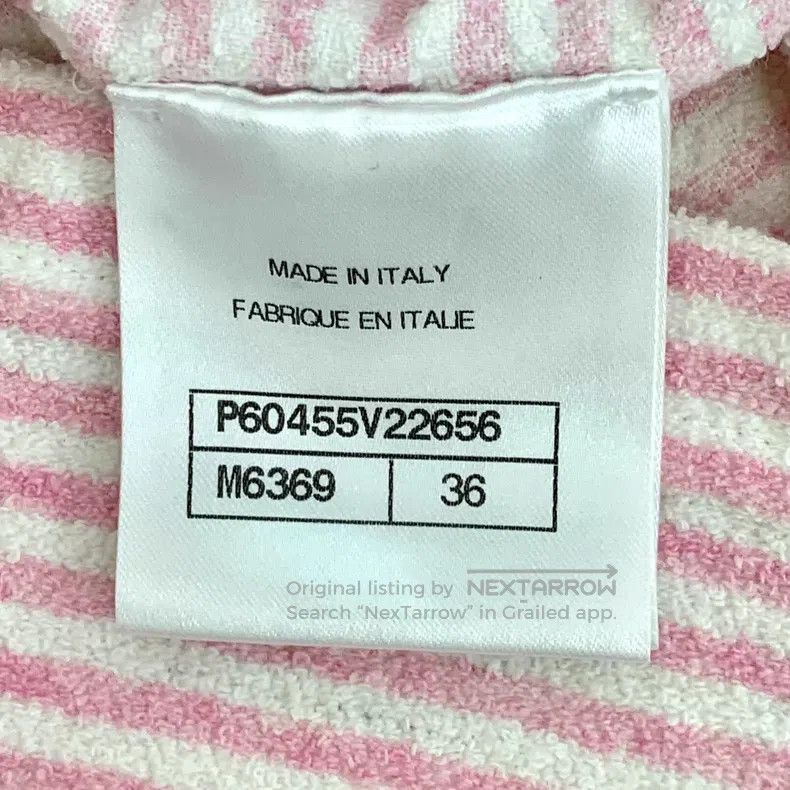 Chanel Chanel Cruise Series Pink Striped Sailor Print Cotton Roun Size XS / US 0-2 / IT 36-38 - 7 Thumbnail