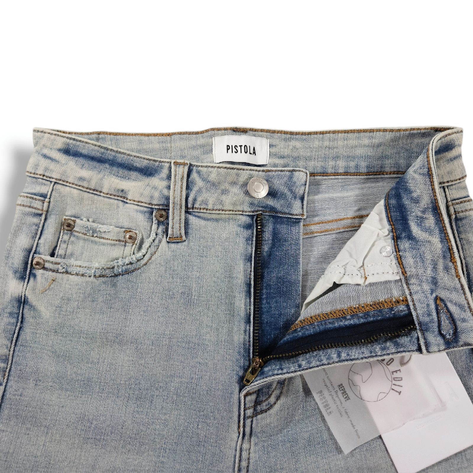 Pistola NWT Pistola Aline Skinny Crop Eco Denim Jeans Sz. 26x25 Size 26" / US 2 / IT 38 - 6 Thumbnail