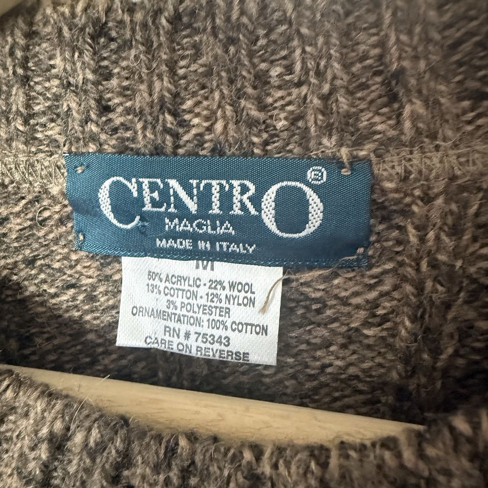 Other Centro Maglia Wool Corduroy Italy Sweater Preppy Classic Size M / US 6-8 / IT 42-44 - 3 Thumbnail