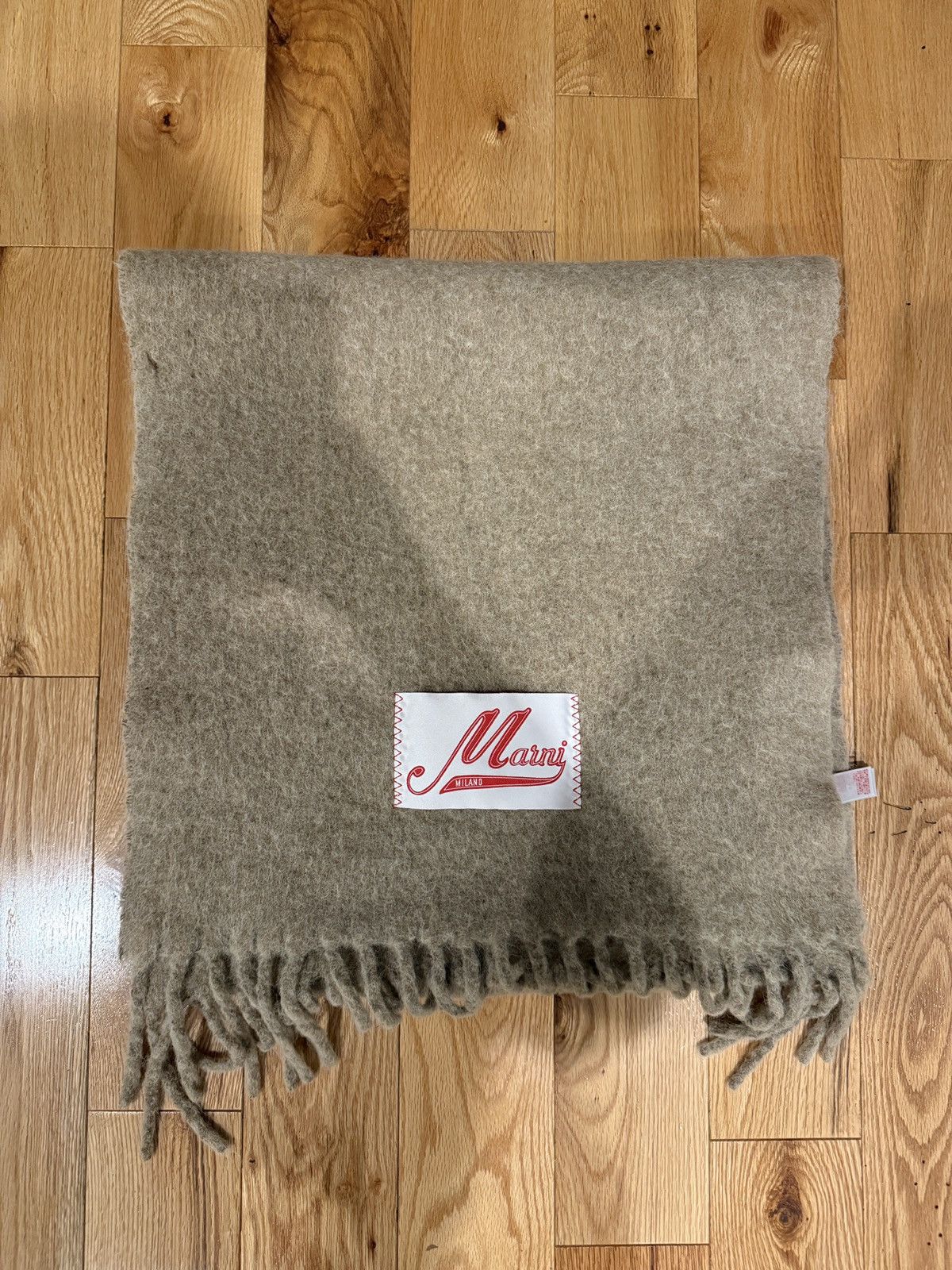 Marni Marni Beige Brushed Alpaca Scarf Size ONE SIZE - 1 Thumbnail