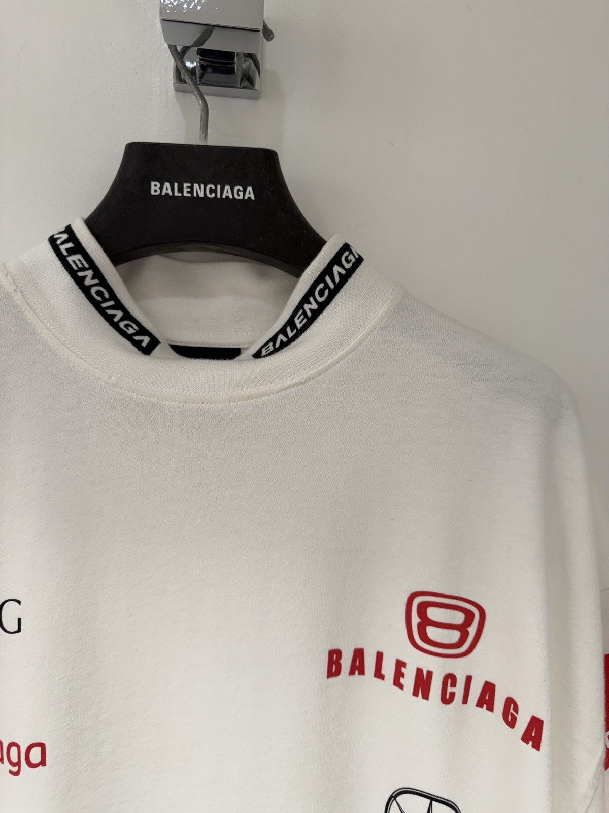 Balenciaga Balenciaga Top Racer Oversized T shirt Size US L / EU 52-54 / 3 - 3 Thumbnail