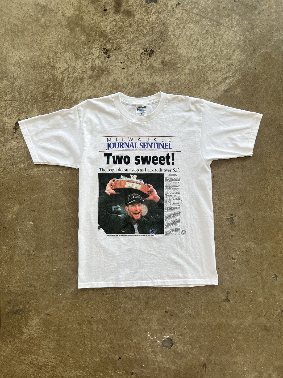 NFL Vintage NFL Green Bay Packers Brett Favre Champion Tee Large Size US L / EU 52-54 / 3 - 2 Thumbnail