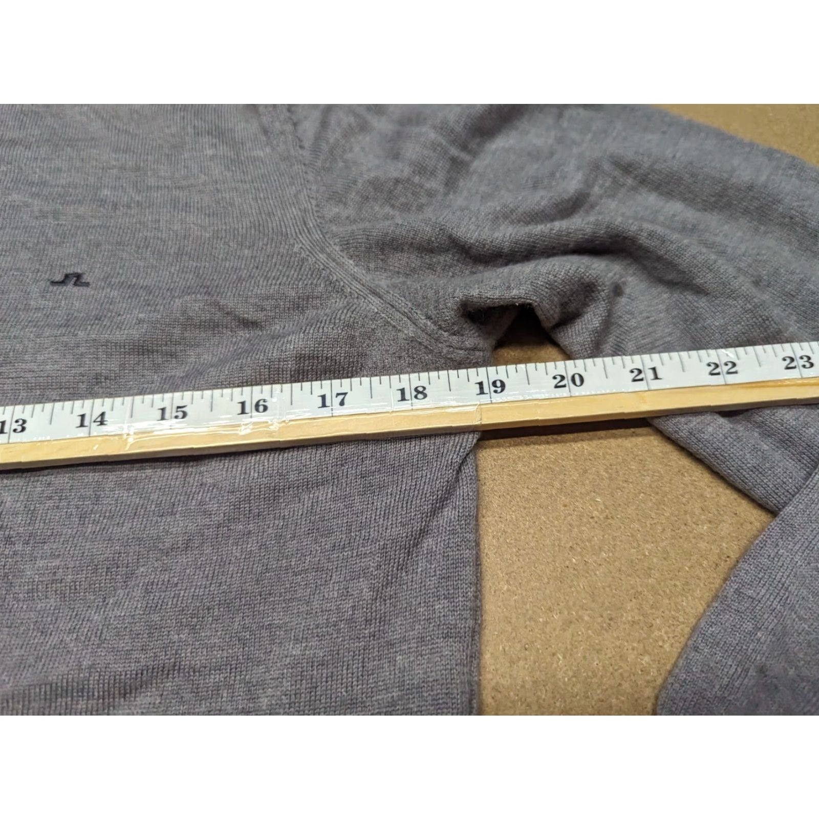 J.Lindeberg J. Lindeberg Mens Pullover Size Small Gray Merino Wool Long Sleeve Round Neck Knit Sweater Casual Mens Size US S / EU 44-46 / 1 - 4 Thumbnail