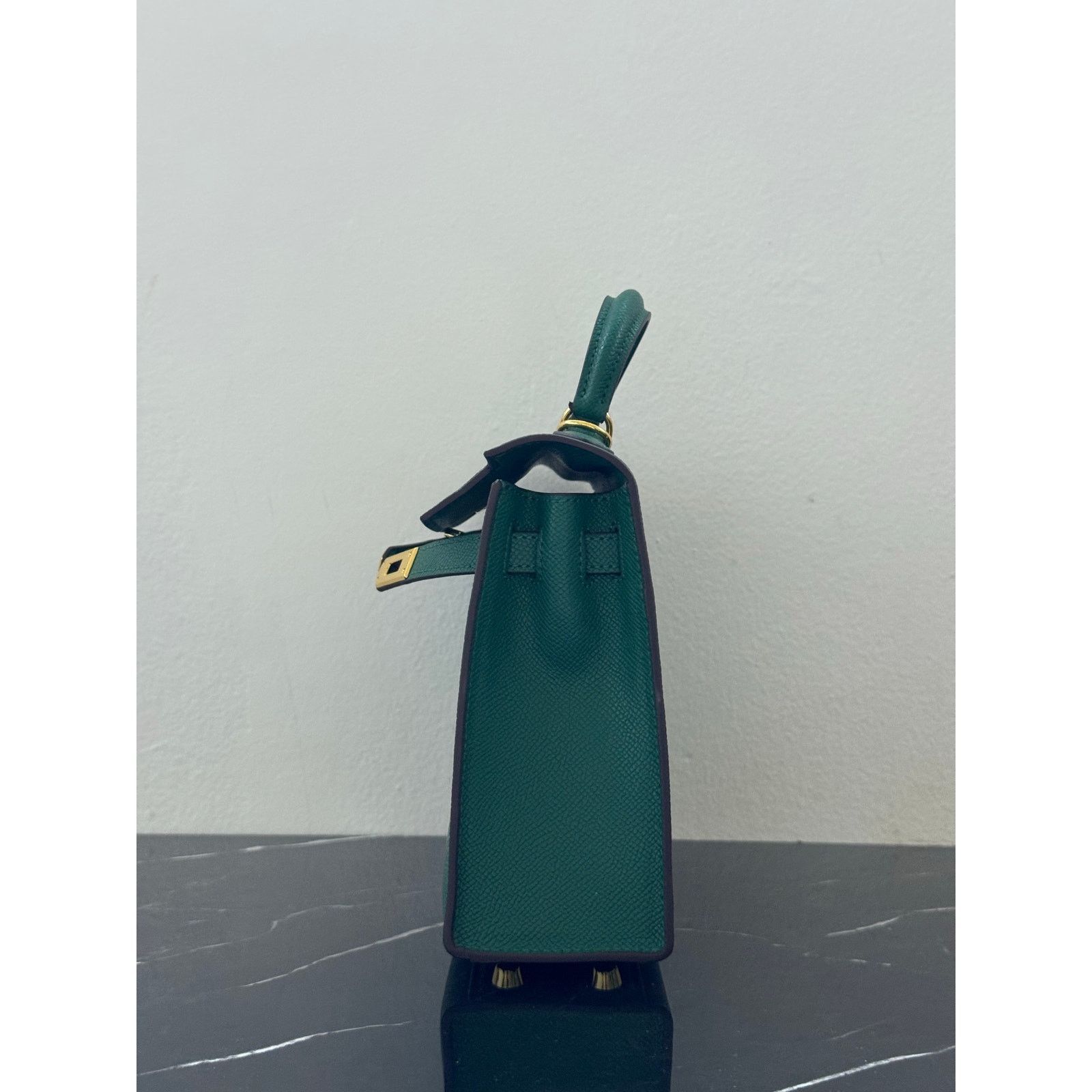 Other Emerald Green “Kelly-Style” Top Handle Bag Size ONE SIZE - 3 Thumbnail