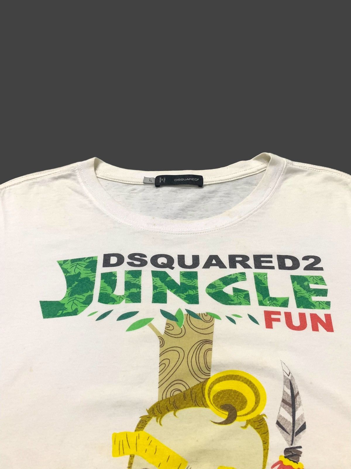 Dsquared2 × Hysteric Glamour Dsquared2 Jungle Fun Graphics Tshirt Size XL / US 12-14 / IT 48-50 - 4 Thumbnail